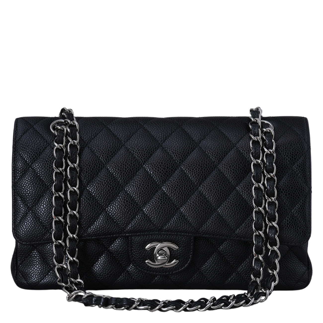 CHANEL(USED)샤넬 캐비어 클래식 미듐 플랩백