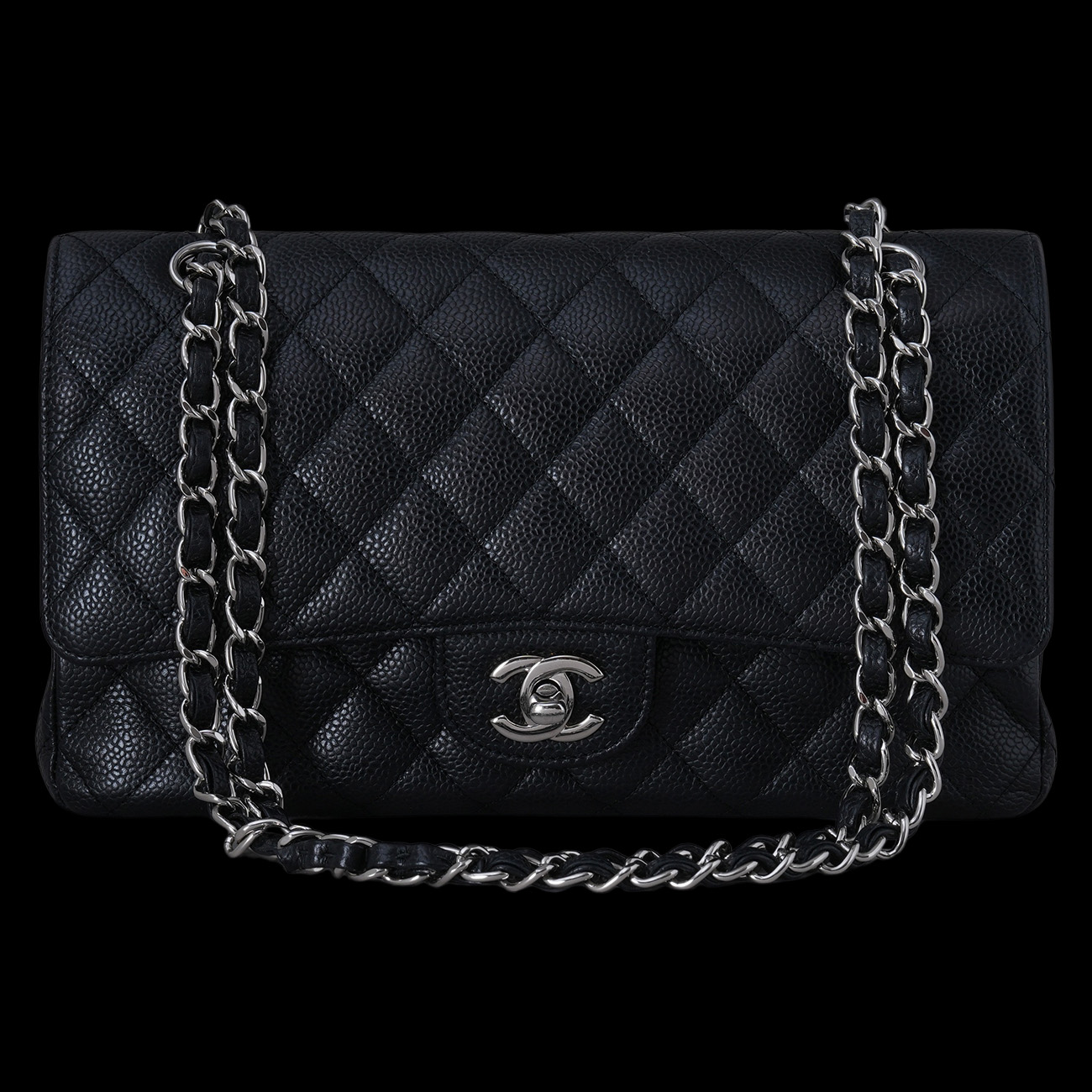 CHANEL(USED)샤넬 캐비어 클래식 미듐 플랩백