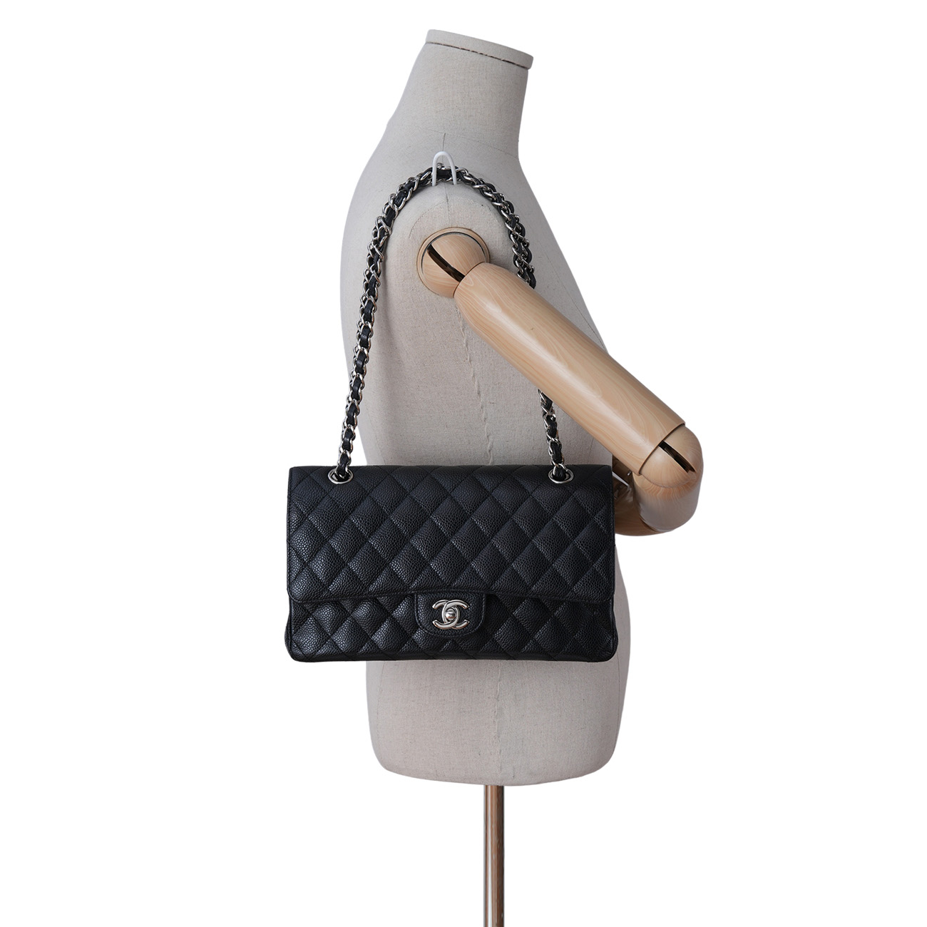 CHANEL(USED)샤넬 캐비어 클래식 미듐 플랩백