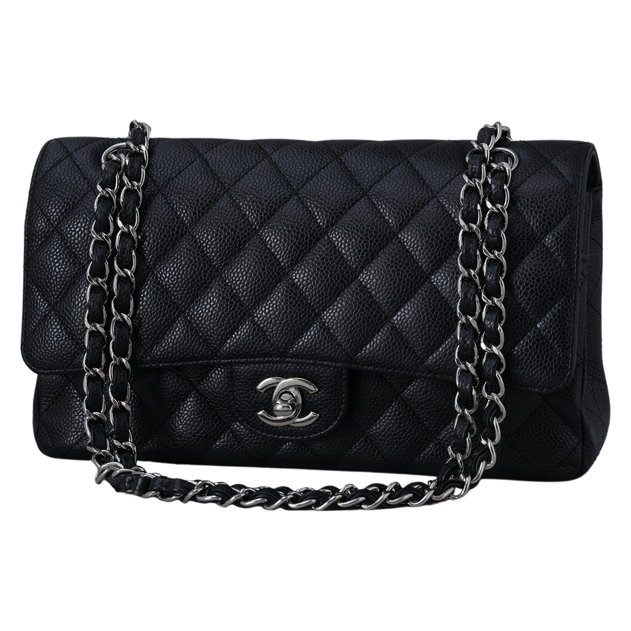 CHANEL(USED)샤넬 캐비어 클래식 미듐 플랩백