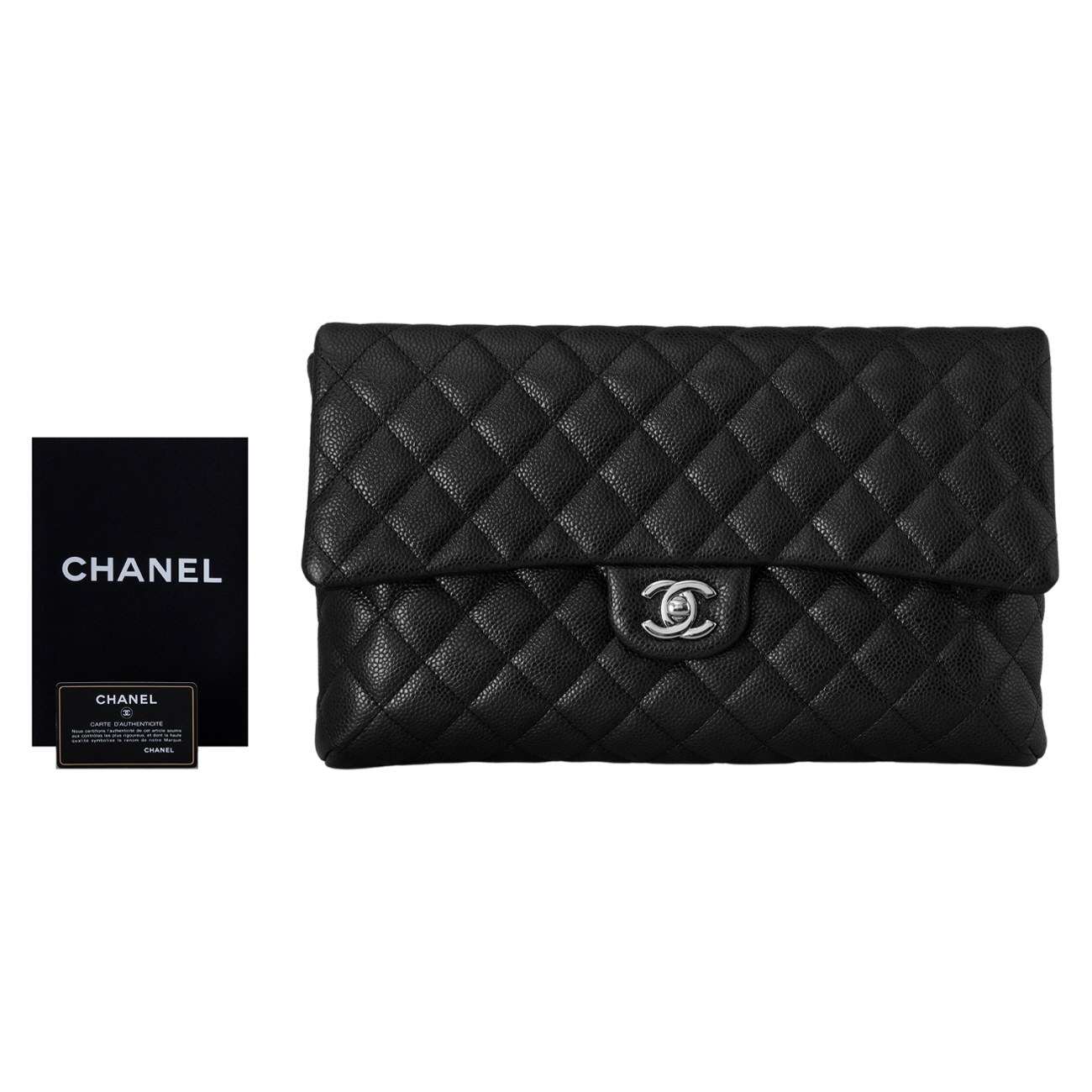 CHANEL(USED)샤넬 캐비어 클래식 플랩 클러치