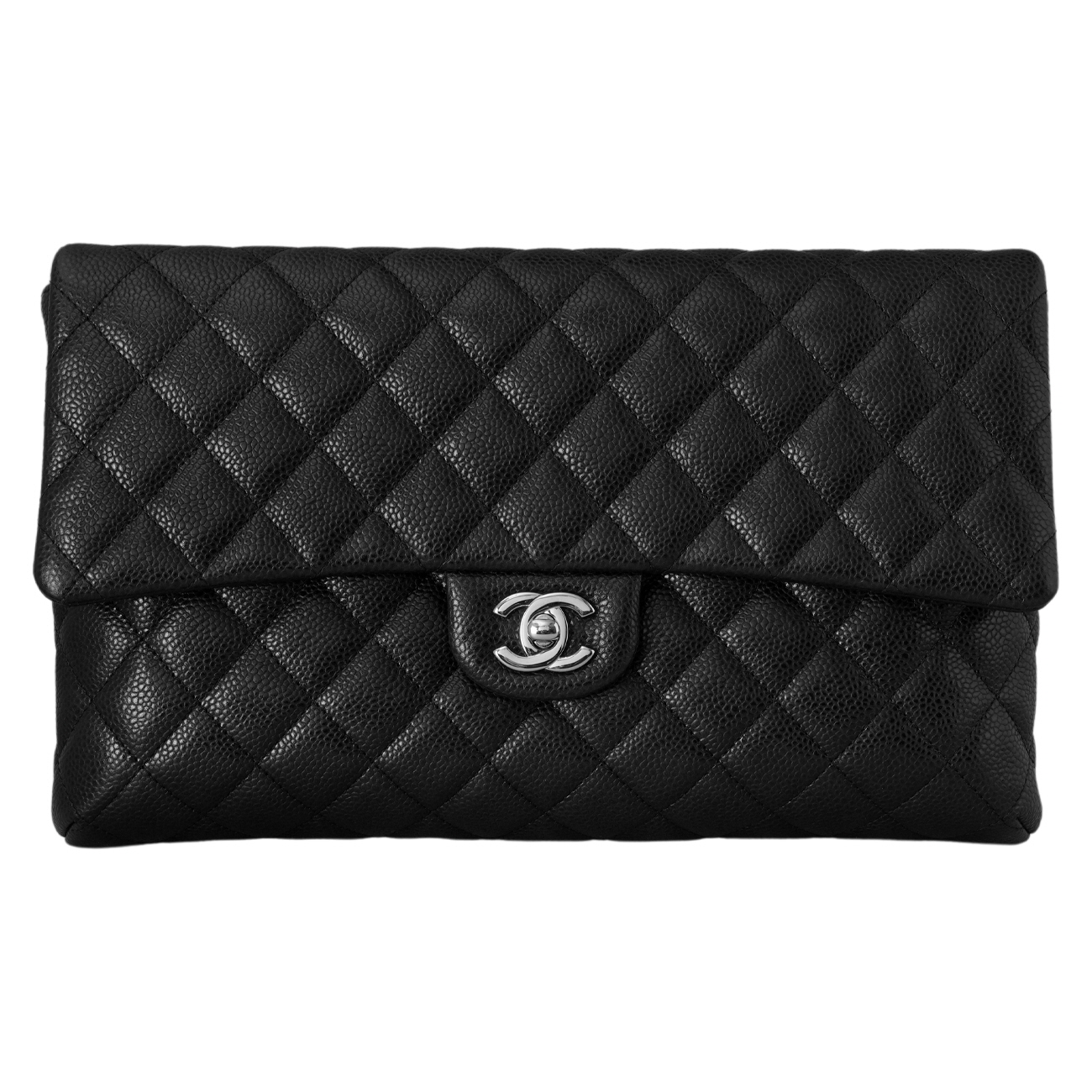 CHANEL(USED)샤넬 캐비어 클래식 플랩 클러치