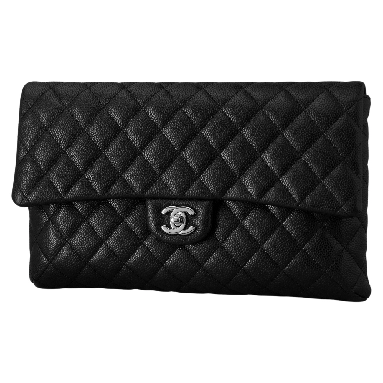 CHANEL(USED)샤넬 캐비어 클래식 플랩 클러치