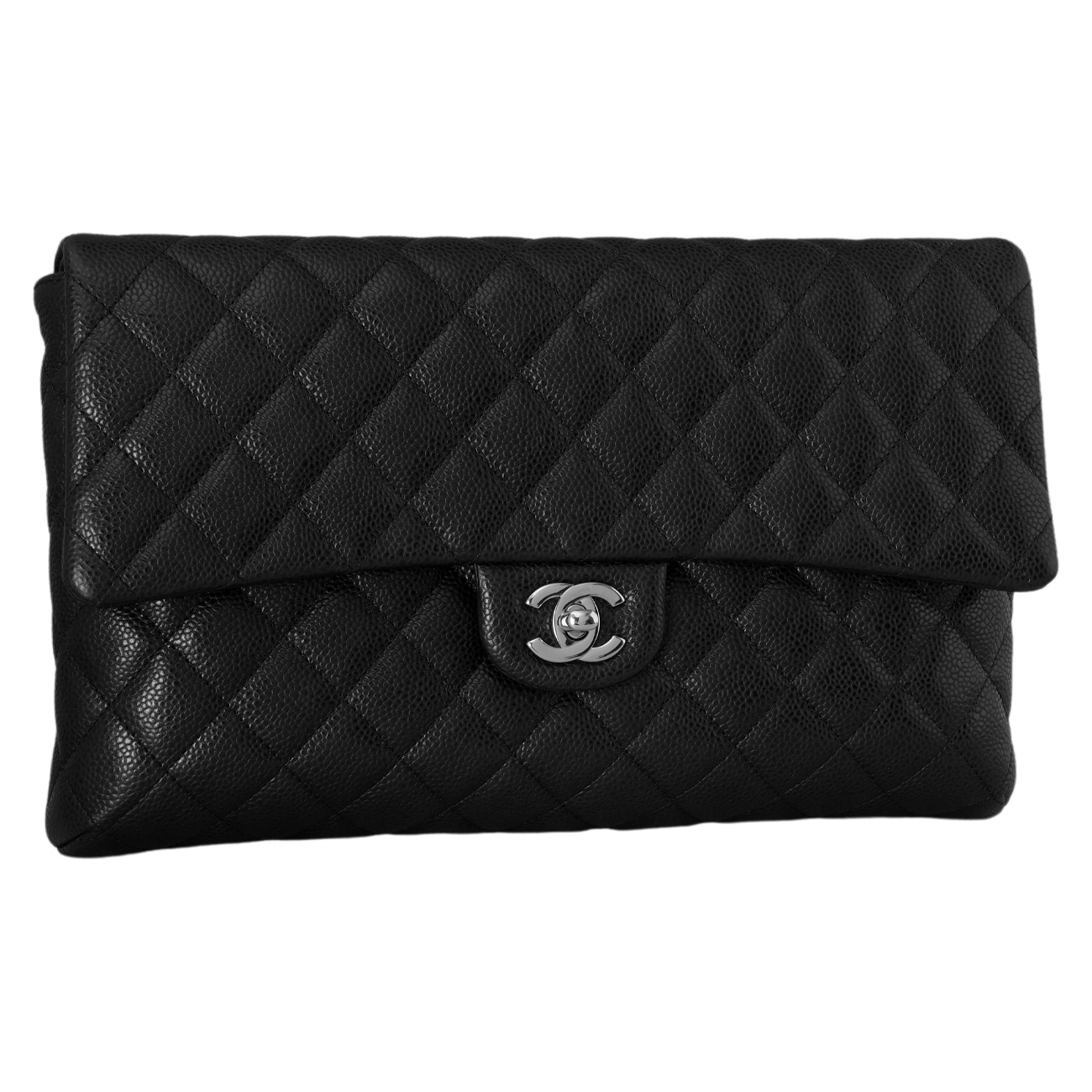 CHANEL(USED)샤넬 캐비어 클래식 플랩 클러치