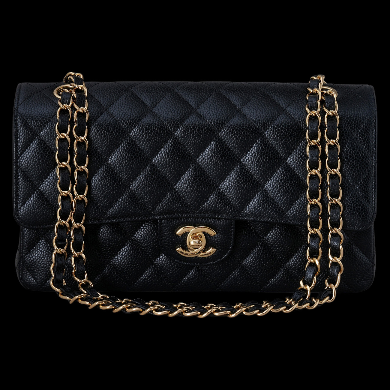 CHANEL(USED)샤넬 캐비어 클래식 미듐 플랩백