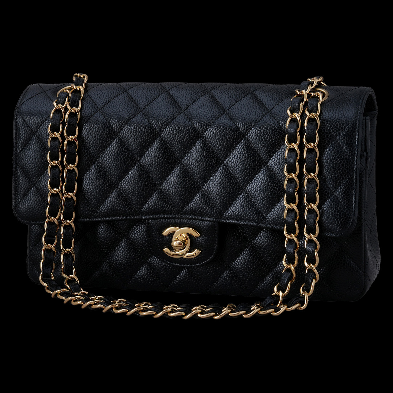 CHANEL(USED)샤넬 캐비어 클래식 미듐 플랩백