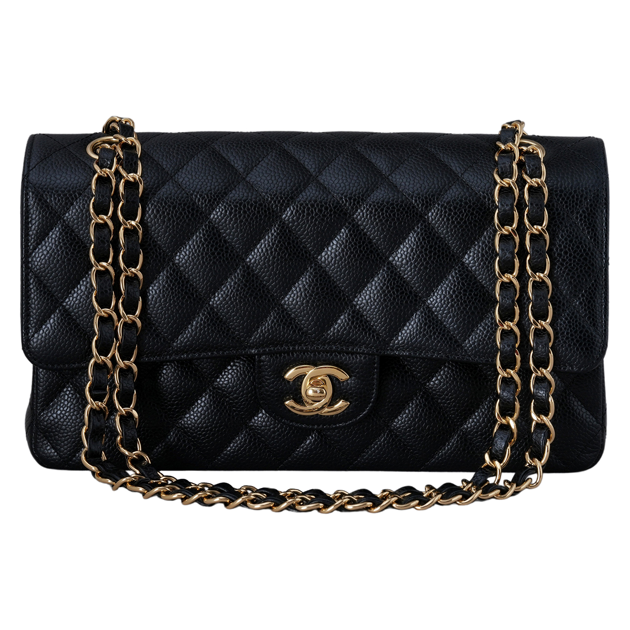 CHANEL(USED)샤넬 캐비어 클래식 미듐 플랩백