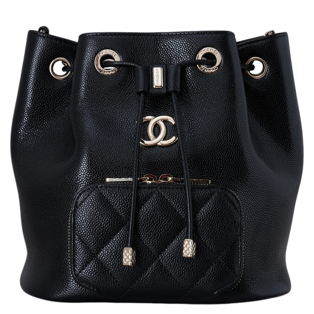CHANEL(USED)샤넬 비지니스 어피니티 드로스트링 버킷백 블랙