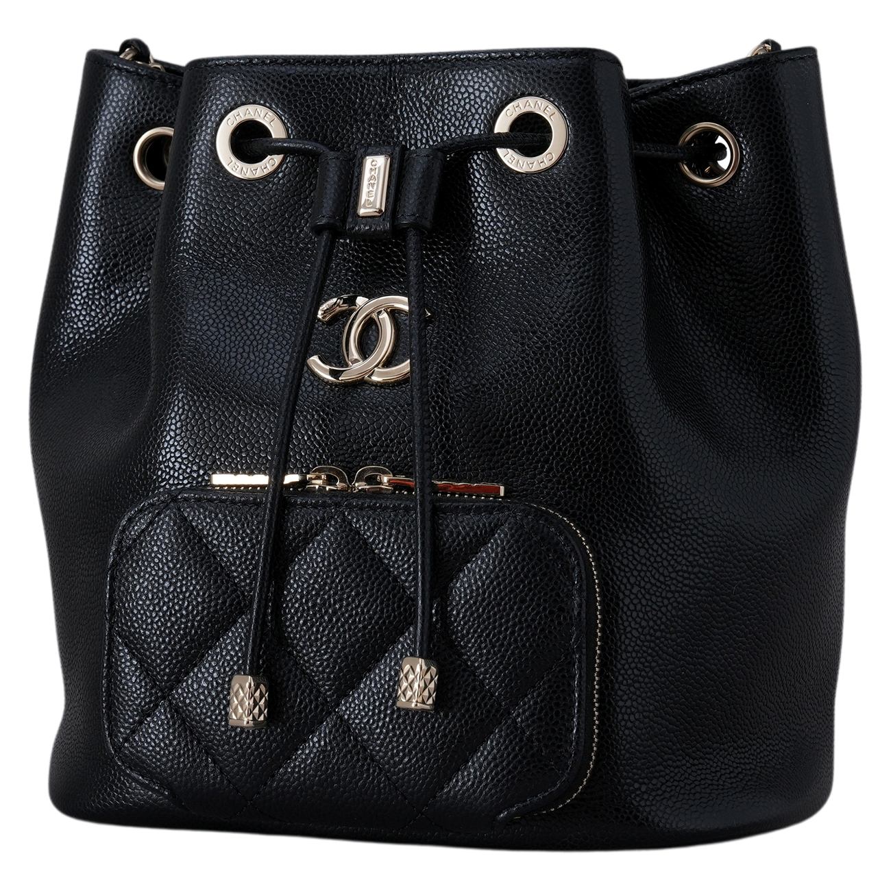 CHANEL(USED)샤넬 비지니스 어피니티 드로스트링 버킷백 블랙