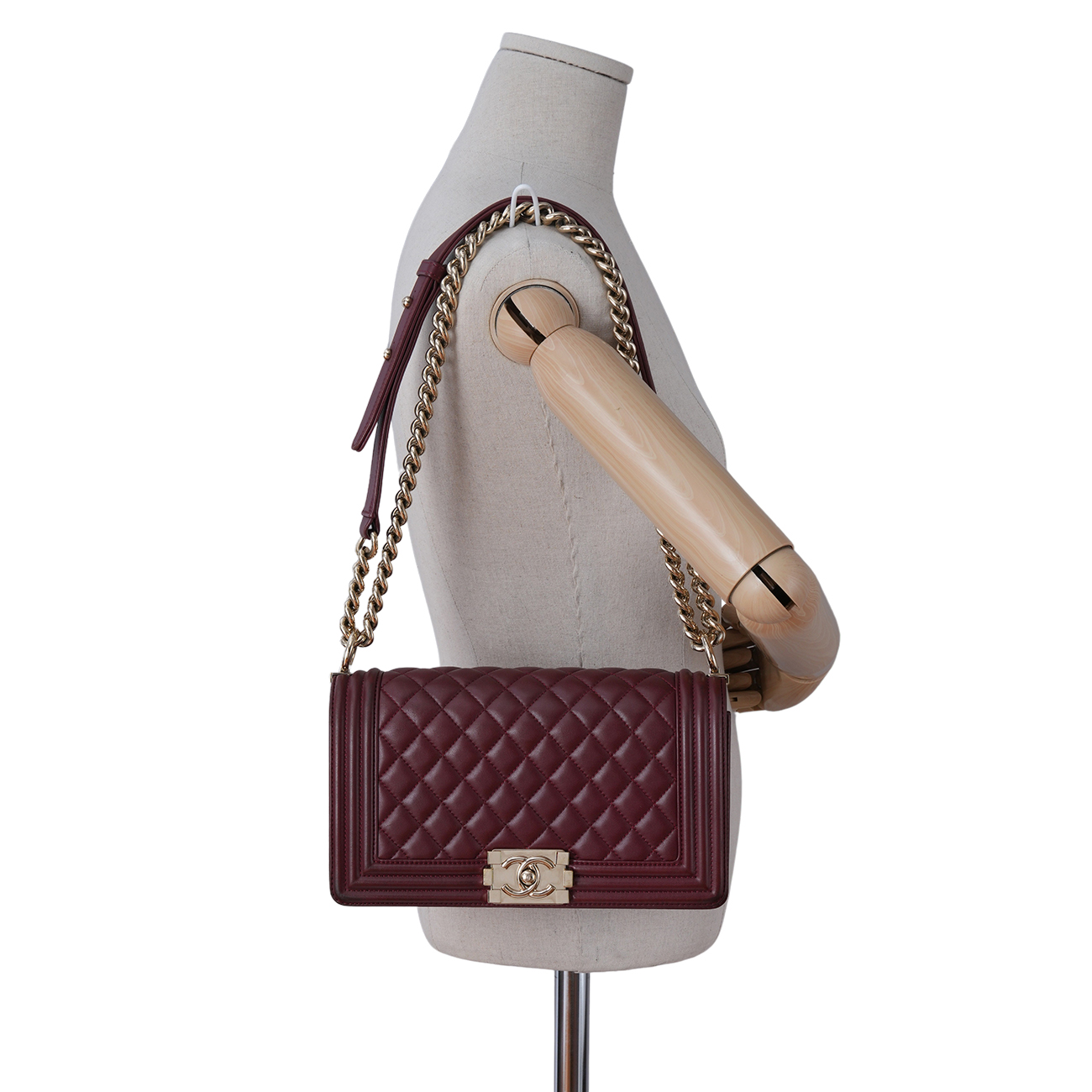 CHANEL(USED)샤넬 램스킨 보이샤넬 미듐 플랩백