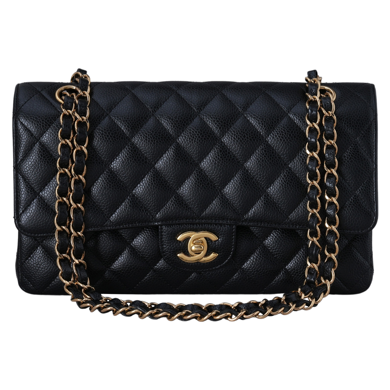 CHANEL(USED)샤넬 캐비어 클래식 미듐 플랩백