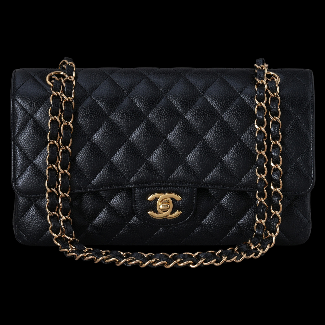 CHANEL(USED)샤넬 캐비어 클래식 미듐 플랩백