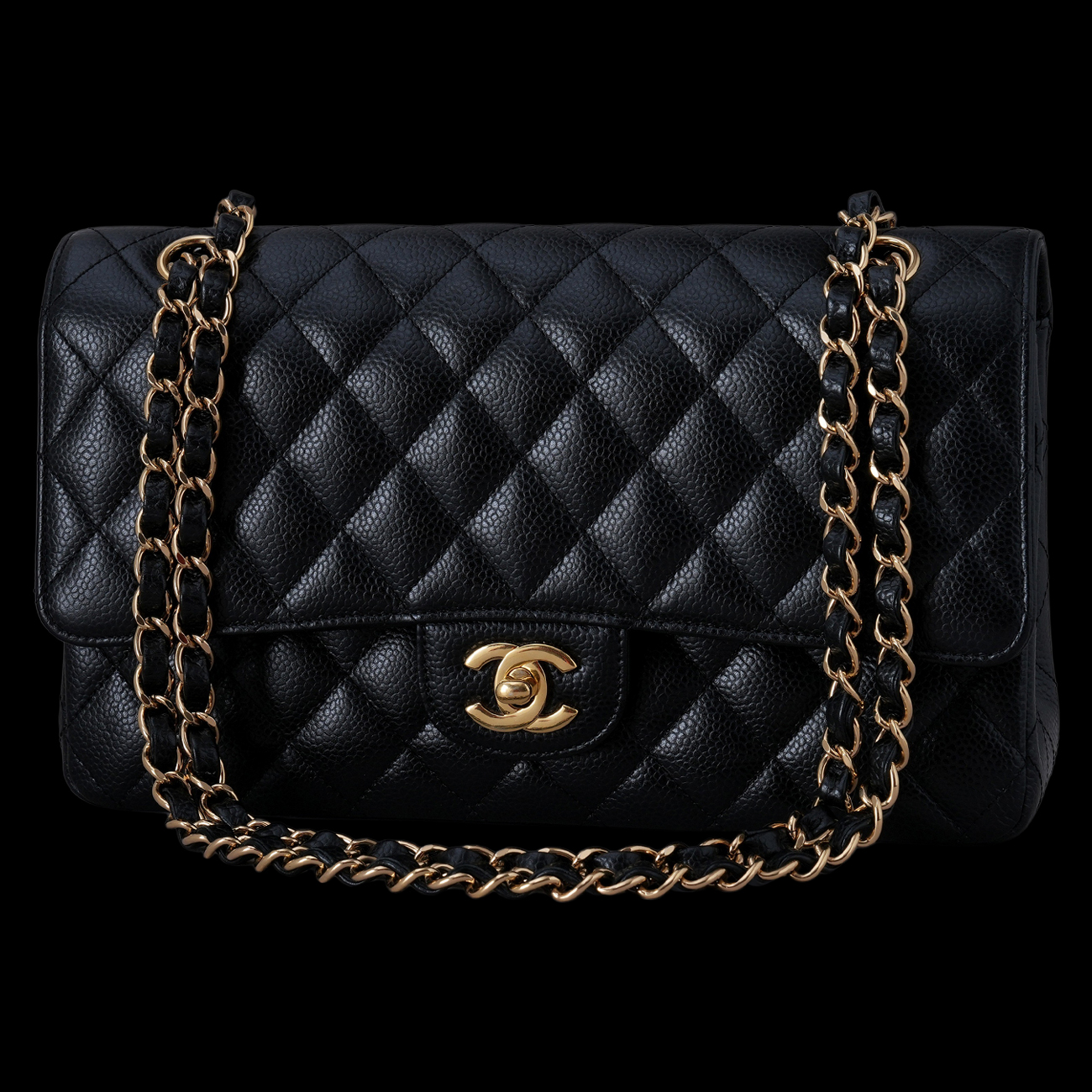 CHANEL(USED)샤넬 캐비어 클래식 미듐 플랩백