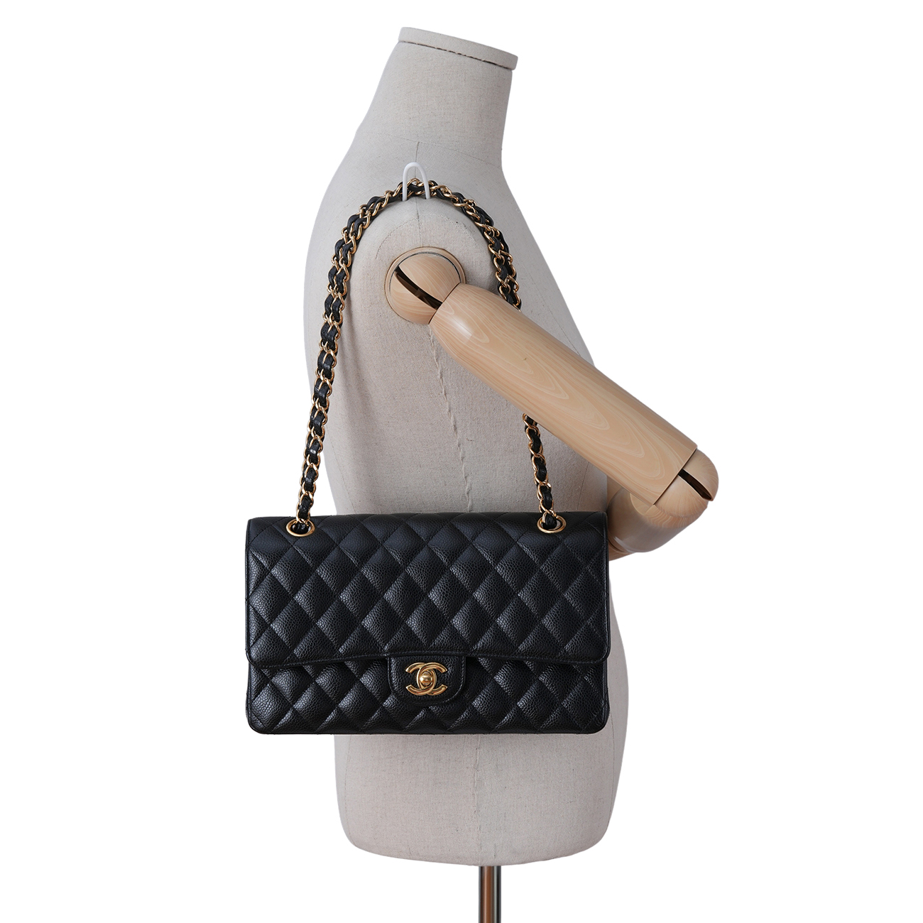 CHANEL(USED)샤넬 캐비어 클래식 미듐 플랩백