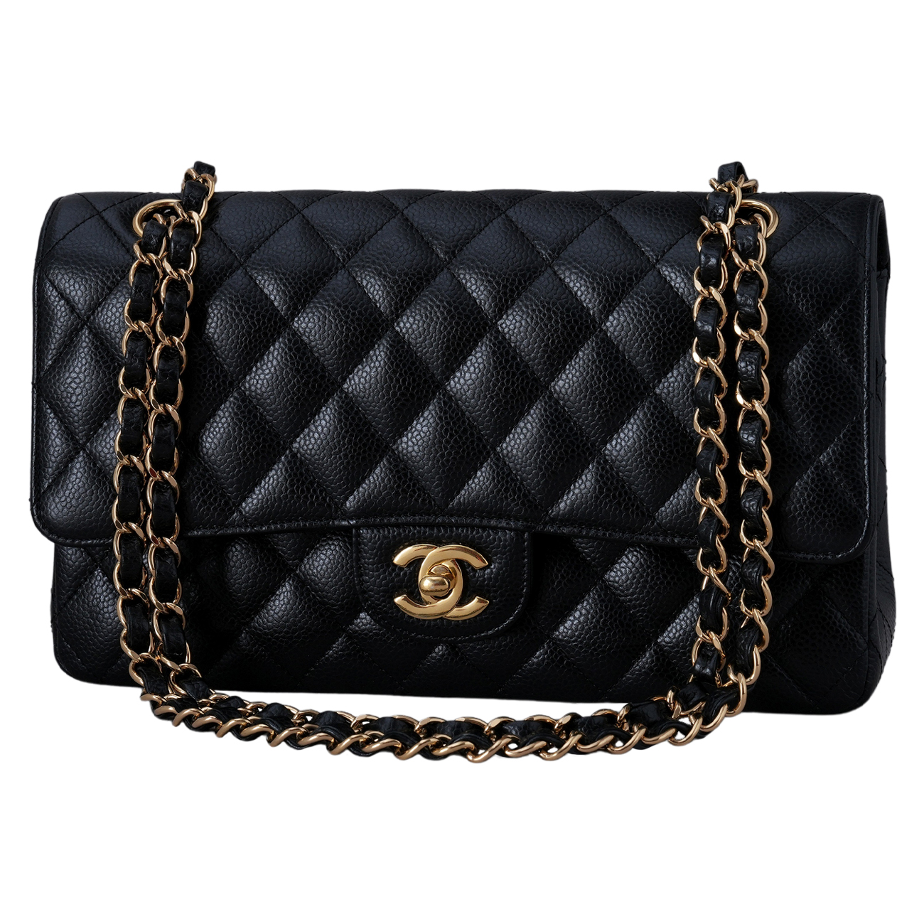 CHANEL(USED)샤넬 캐비어 클래식 미듐 플랩백
