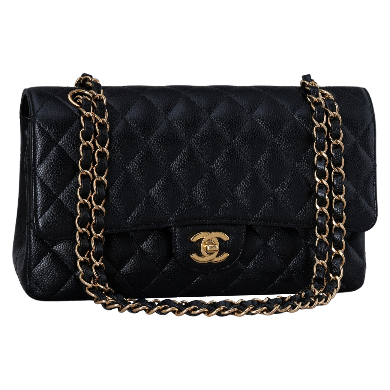 CHANEL(USED)샤넬 캐비어 클래식 미듐 플랩백