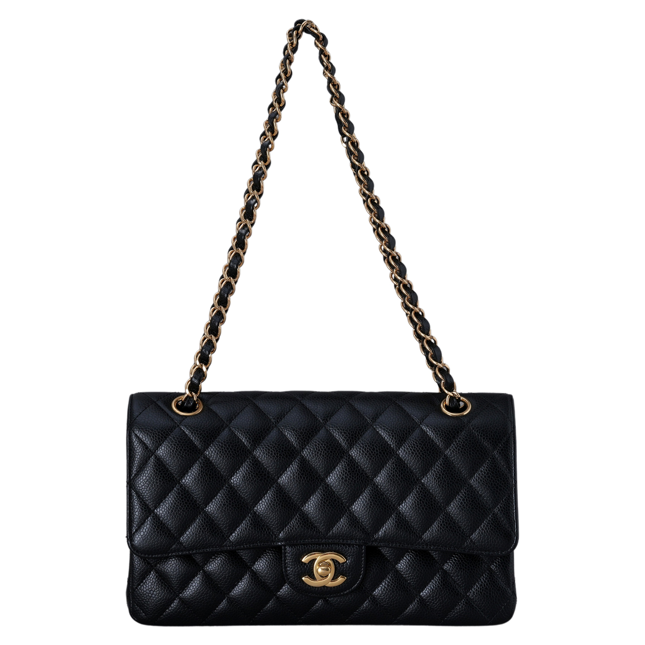 CHANEL(USED)샤넬 캐비어 클래식 미듐 플랩백