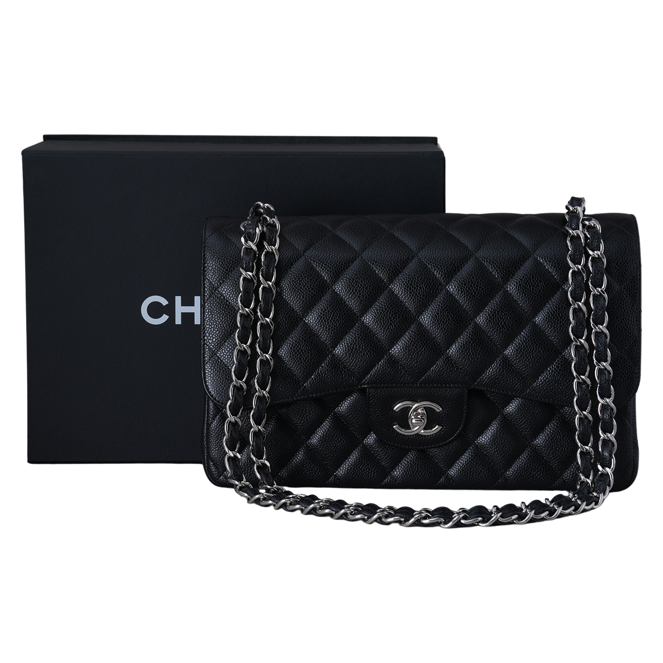 CHANEL(USED)샤넬 캐비어 클래식 라지 플랩백