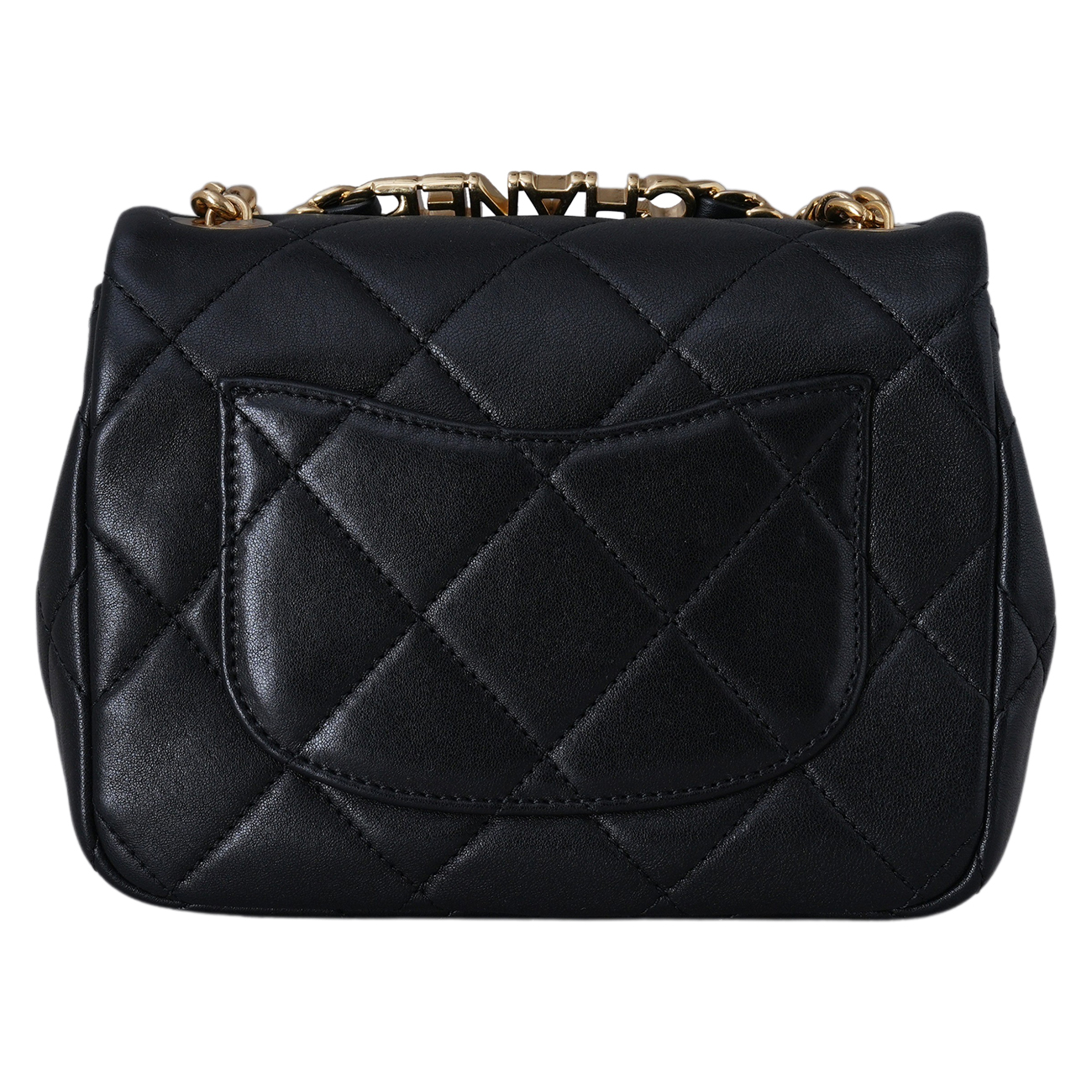 CHANEL(USED)샤넬 AS3748 시즌 로고 탑핸들 미니 플랩백