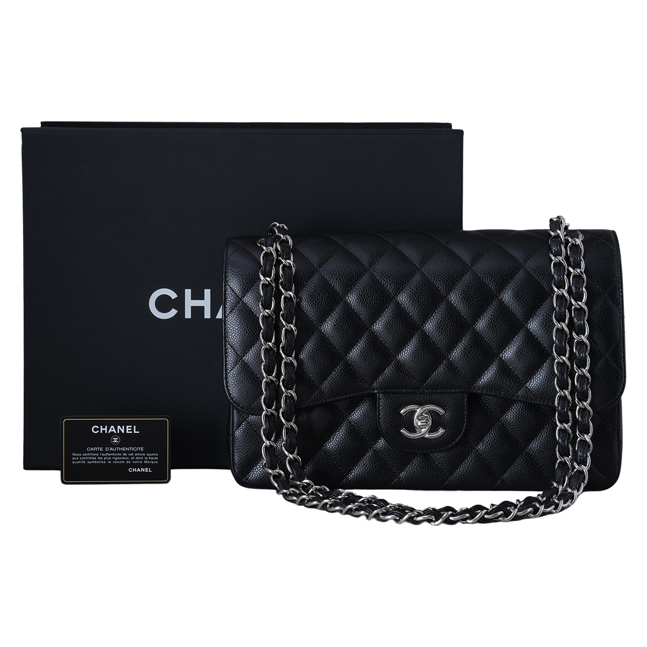 CHANEL(USED)샤넬 캐비어 클래식 라지 플랩백