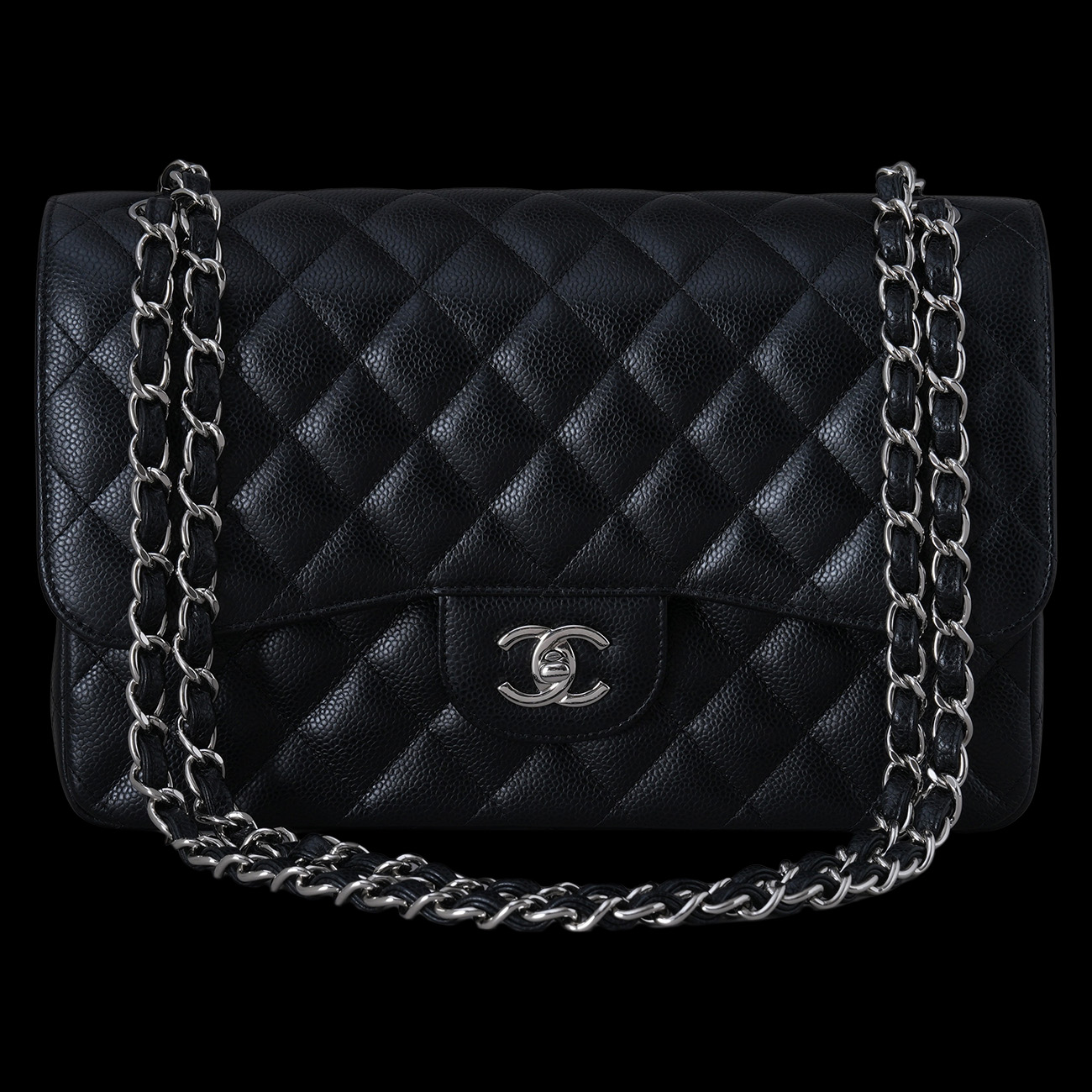 CHANEL(USED)샤넬 캐비어 클래식 라지 플랩백
