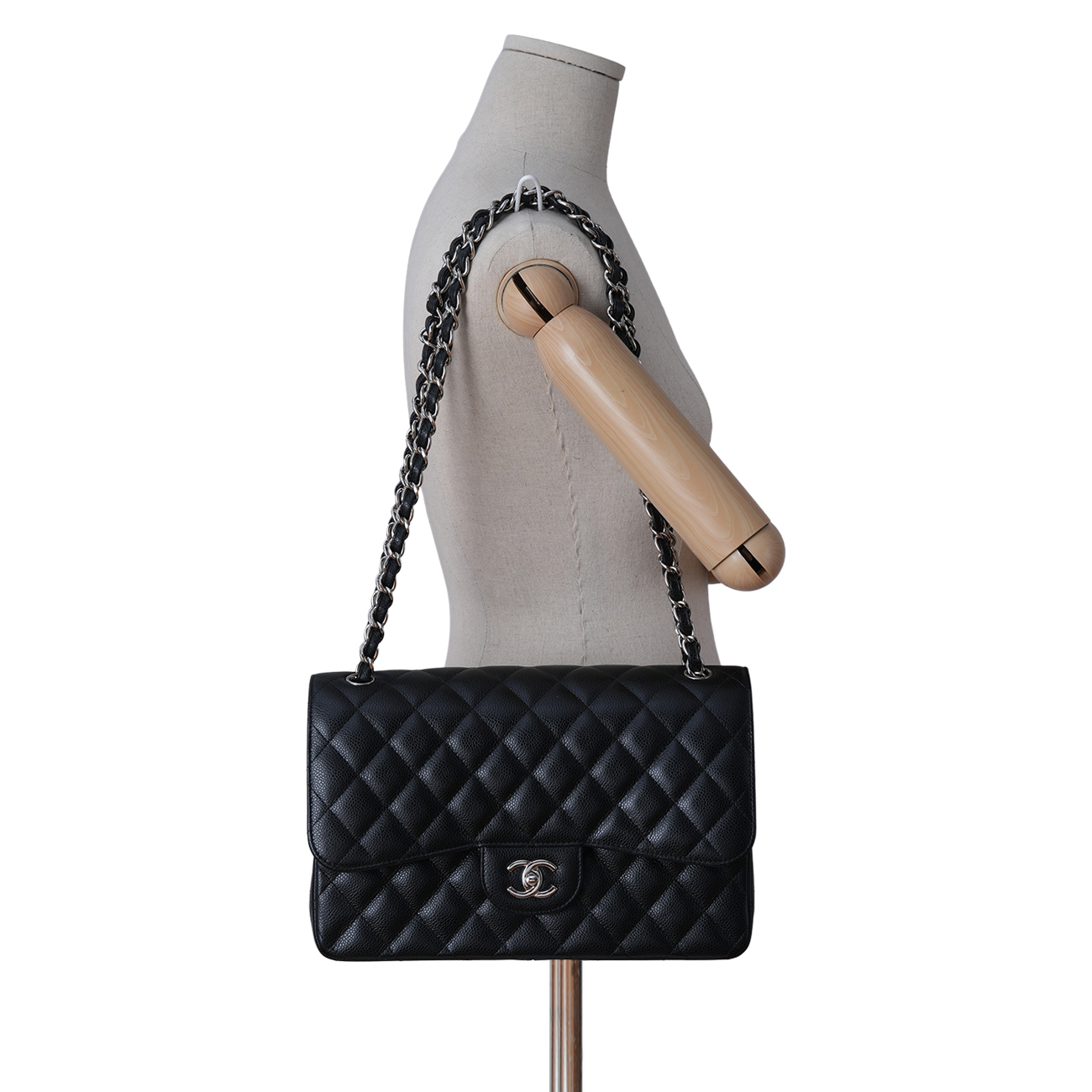 CHANEL(USED)샤넬 캐비어 클래식 라지 플랩백