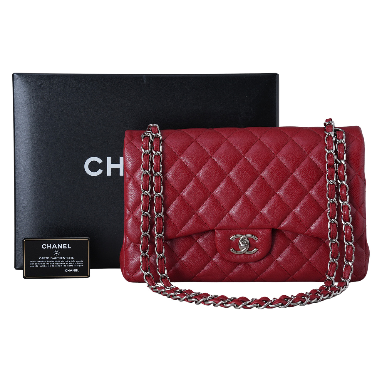 CHANEL(USED)샤넬 캐비어 클래식 라지 플랩백