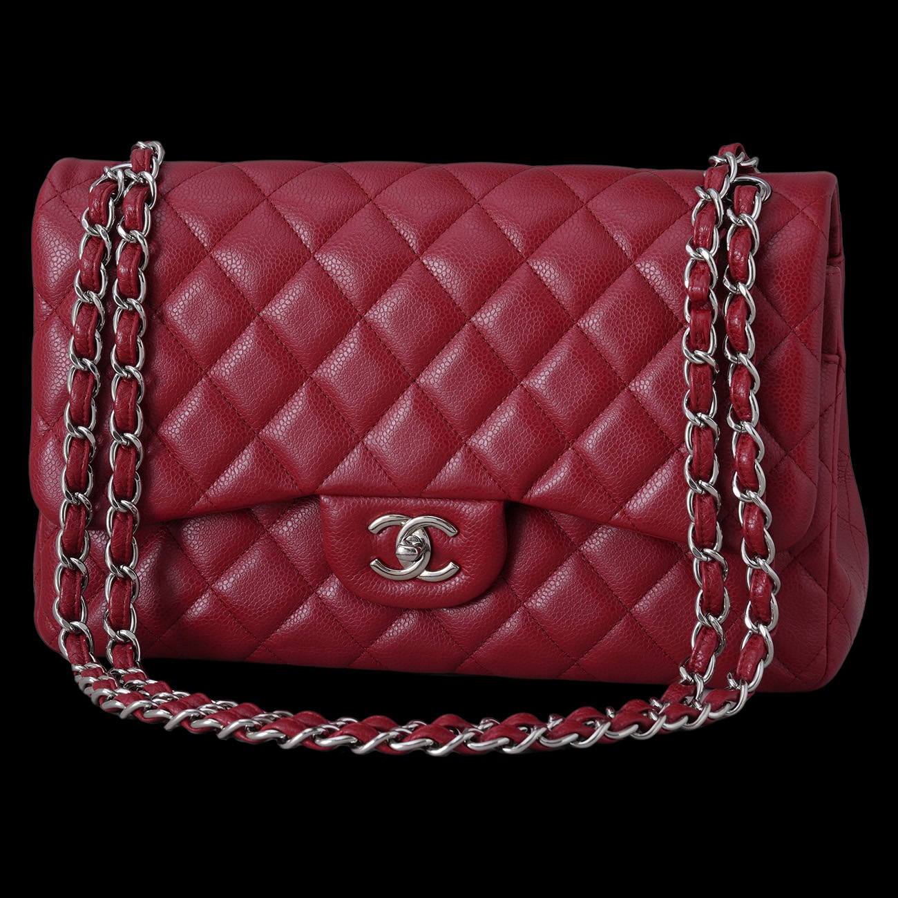 CHANEL(USED)샤넬 캐비어 클래식 라지 플랩백