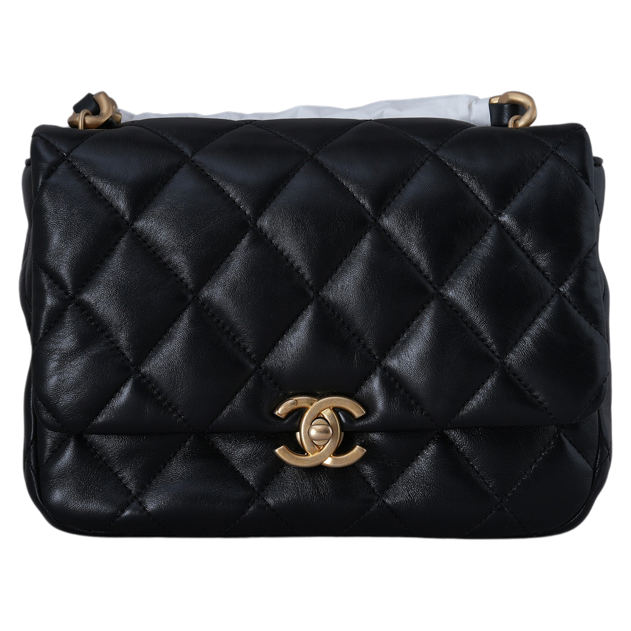 CHANEL(USED)샤넬 AS3206 시즌 램스킨 퀼팅 스몰 플랩백