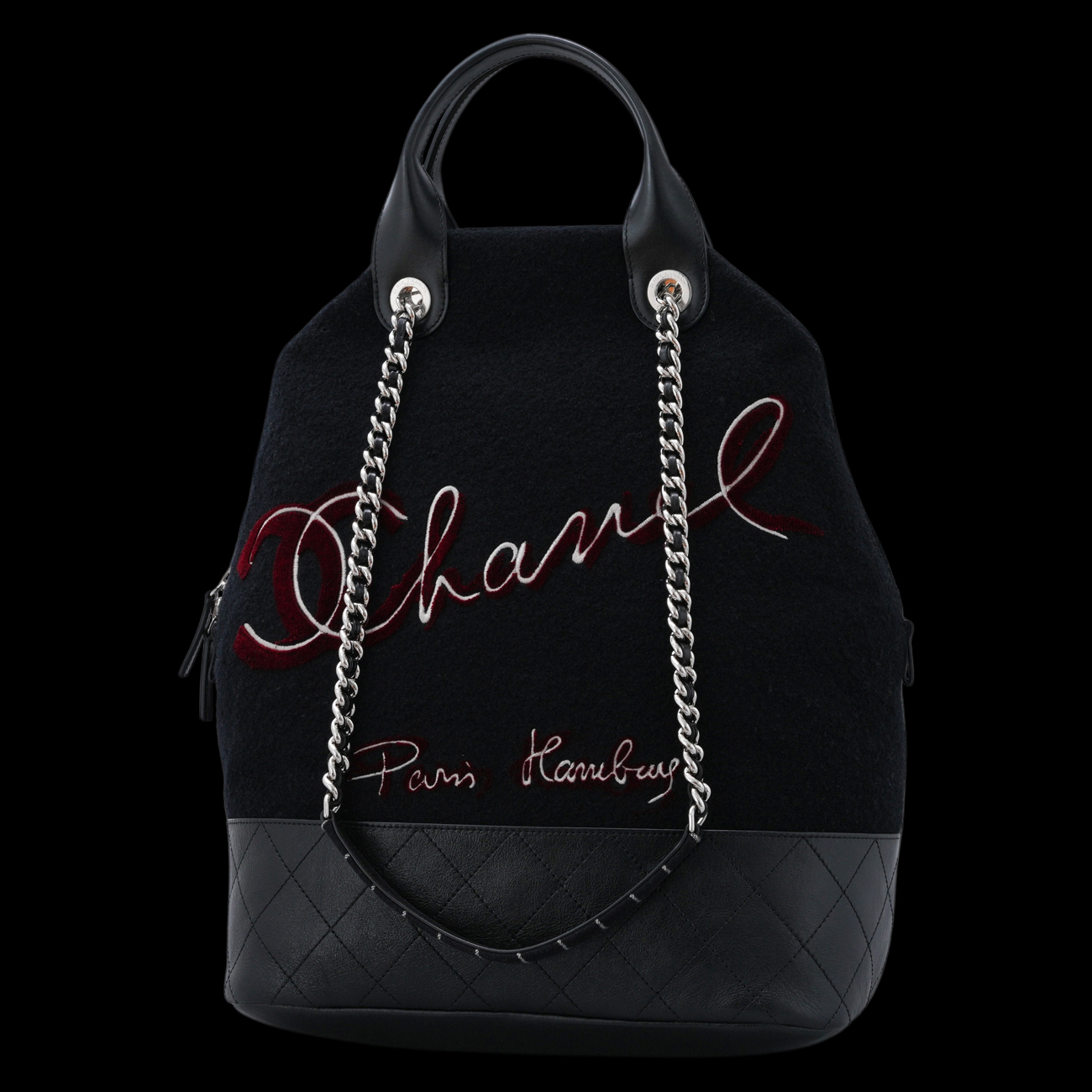 CHANEL(USED)샤넬 시즌 함부르크 도빌 토트백