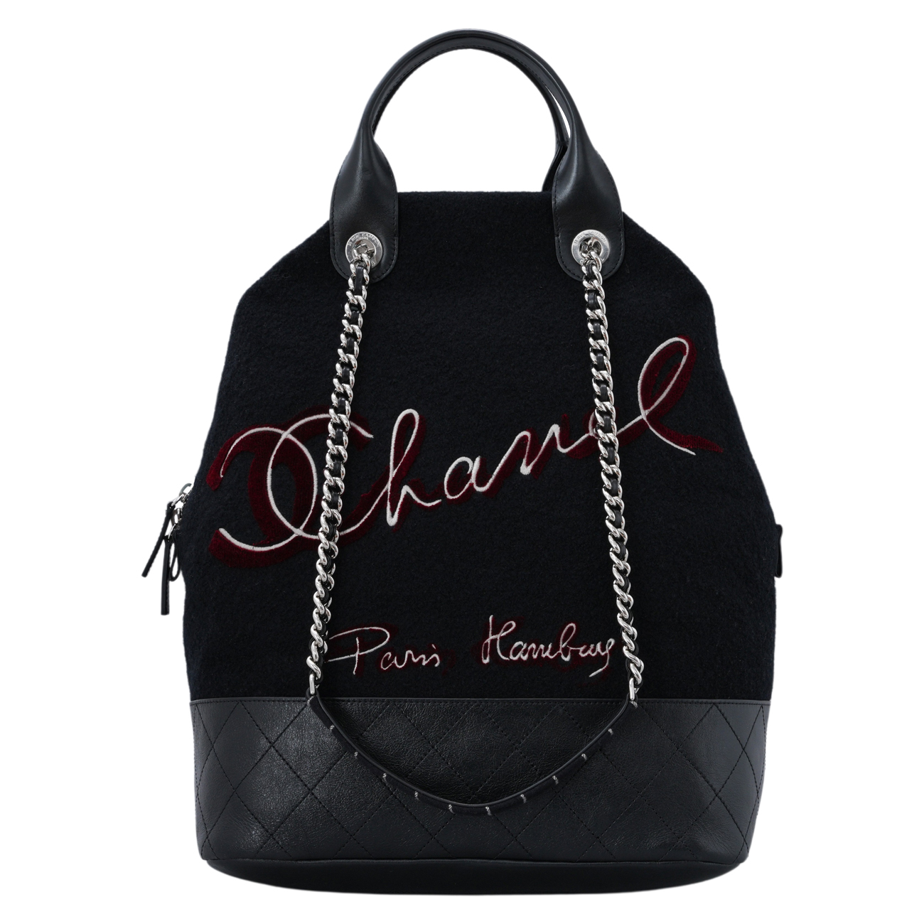 CHANEL(USED)샤넬 시즌 함부르크 도빌 토트백