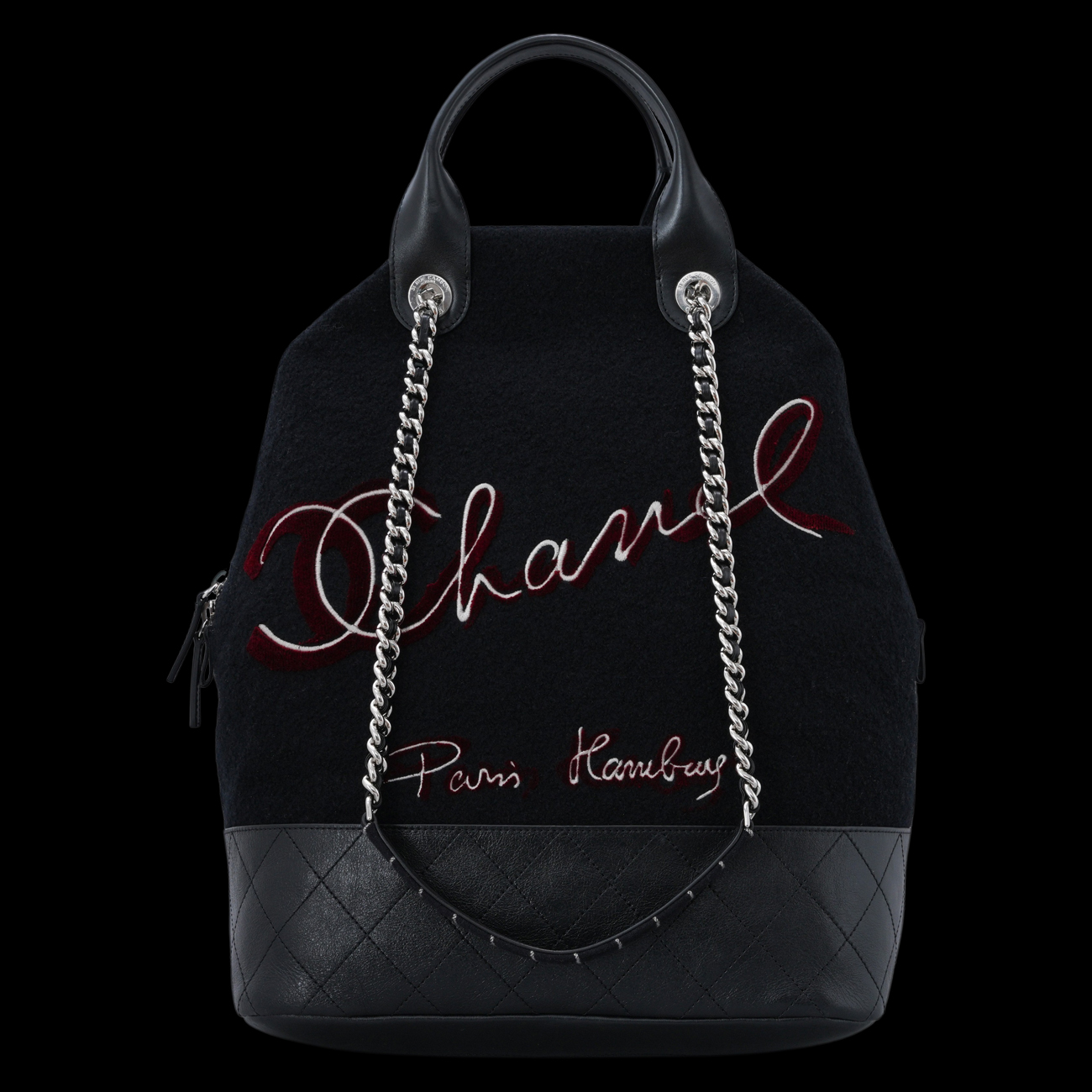 CHANEL(USED)샤넬 시즌 함부르크 도빌 토트백