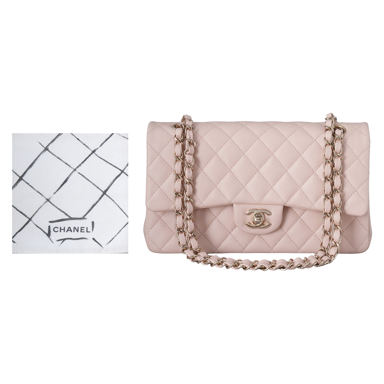 CHANEL(USED)샤넬 캐비어 클래식 미듐 플랩백