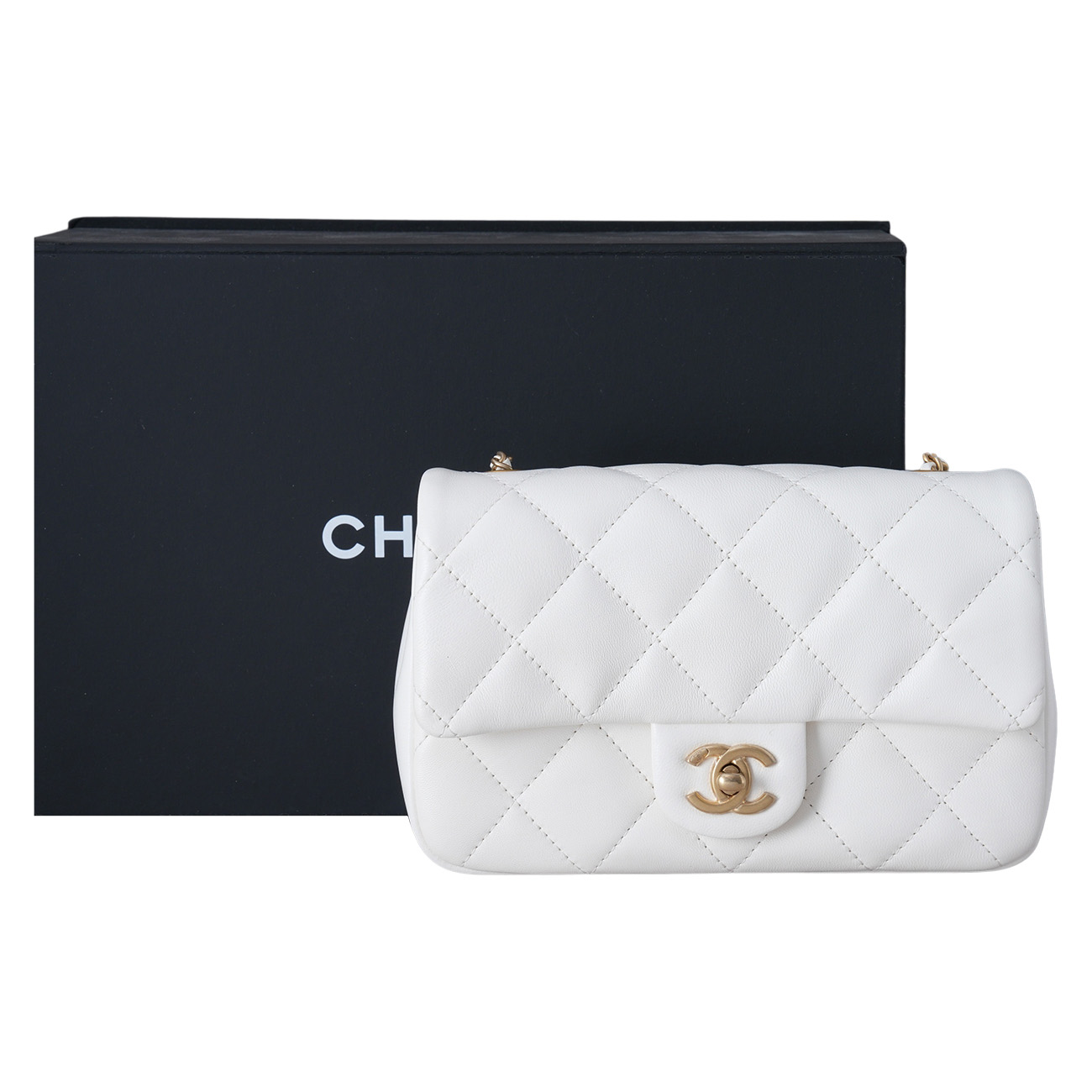 CHANEL(USED)샤넬 AS3457 하트 참 클래식 뉴미니 체인 플랩백