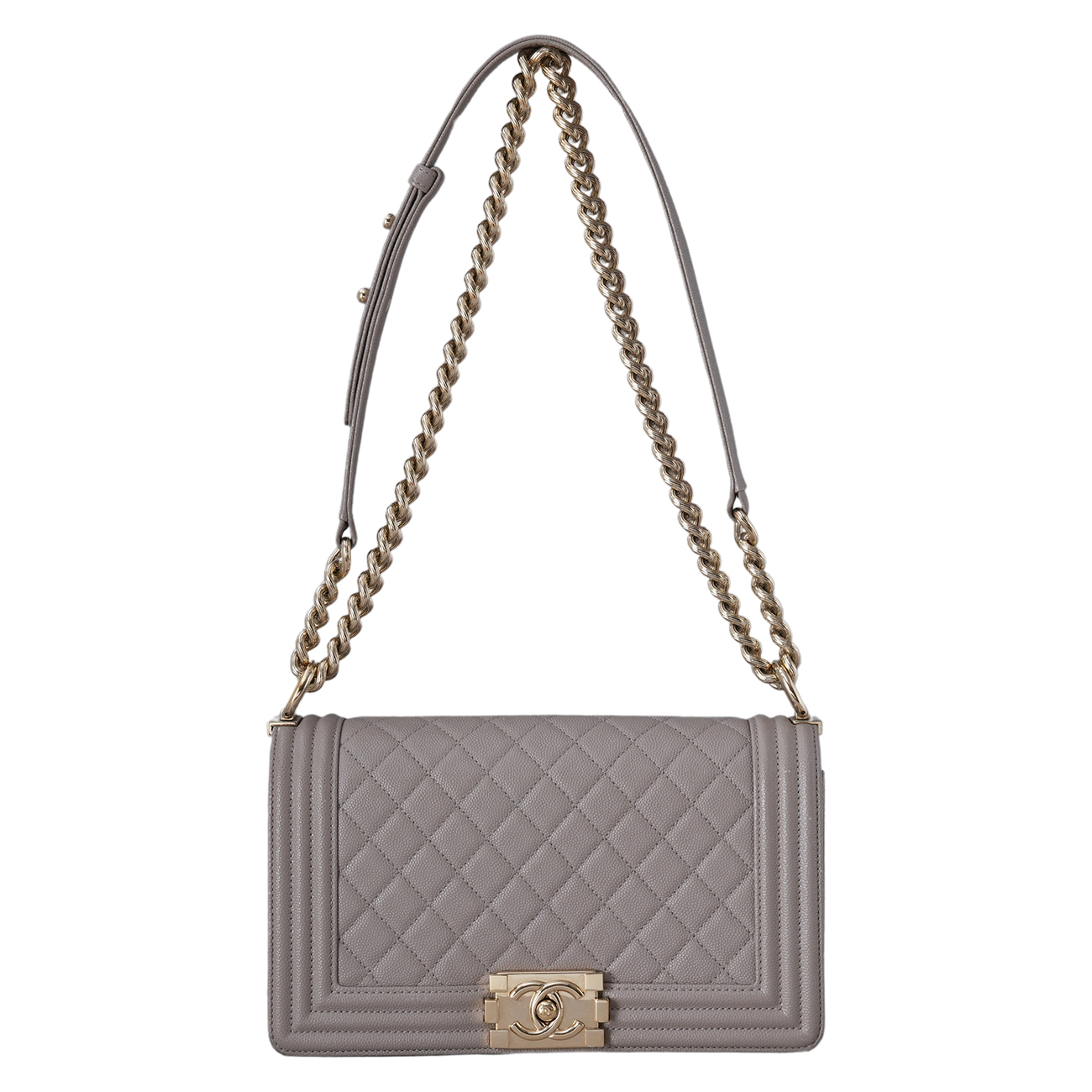 CHANEL(USED)샤넬 캐비어 보이샤넬 미듐 플랩백