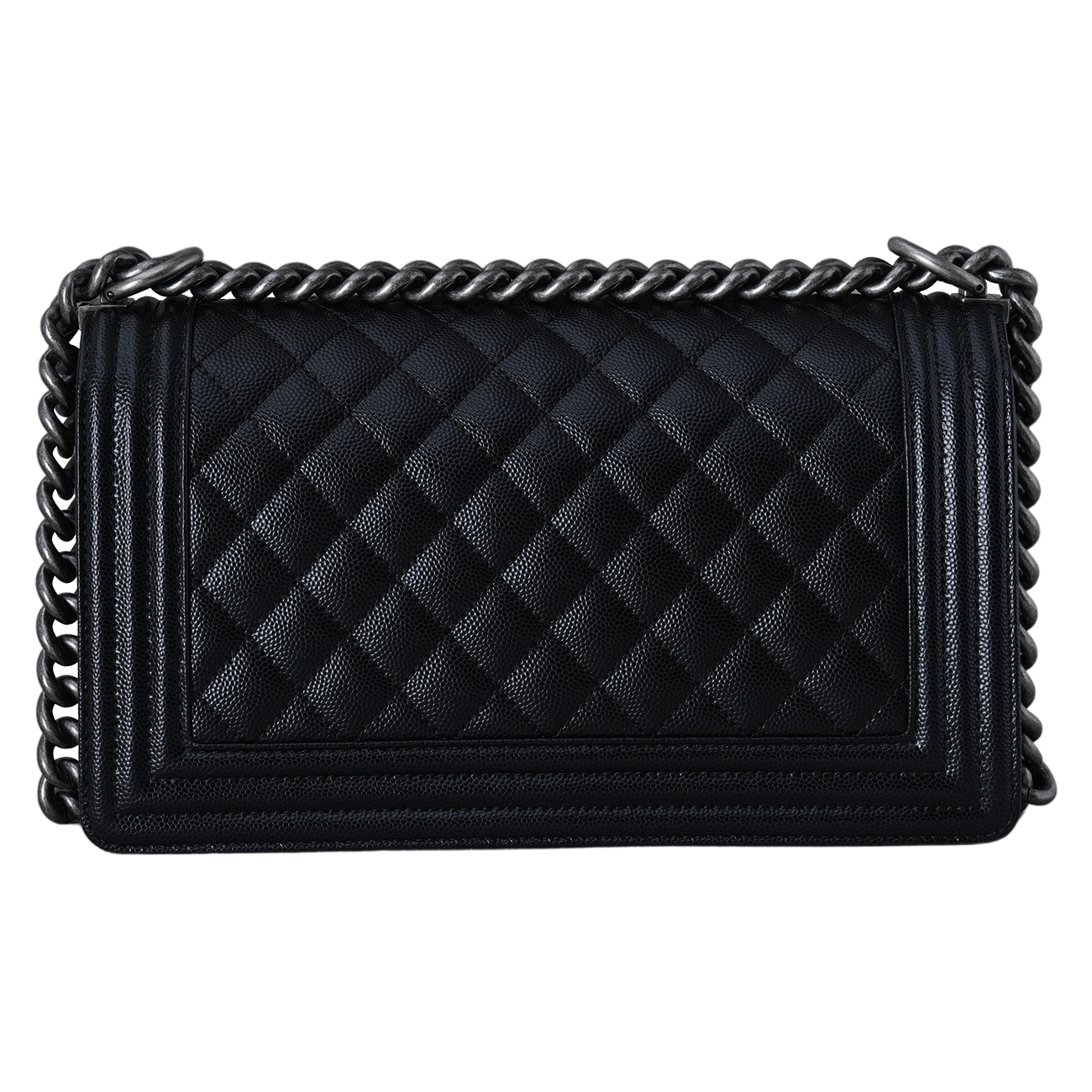 CHANEL(USED)샤넬 A67086 캐비어 보이샤넬 미듐 플랩백