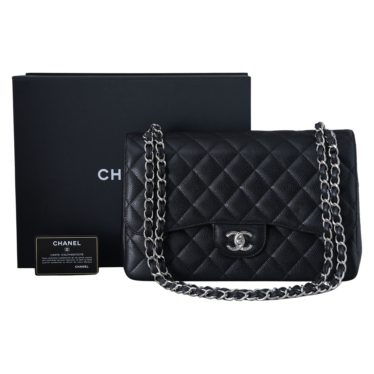 CHANEL(USED)샤넬 캐비어 클래식 미듐 플랩백