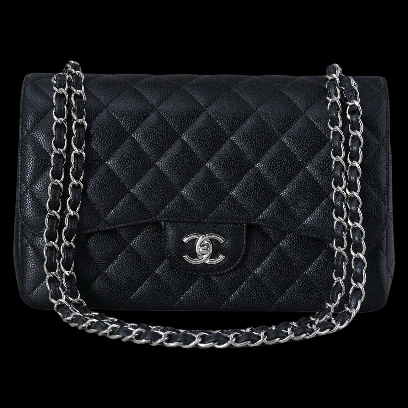 CHANEL(USED)샤넬 캐비어 클래식 미듐 플랩백