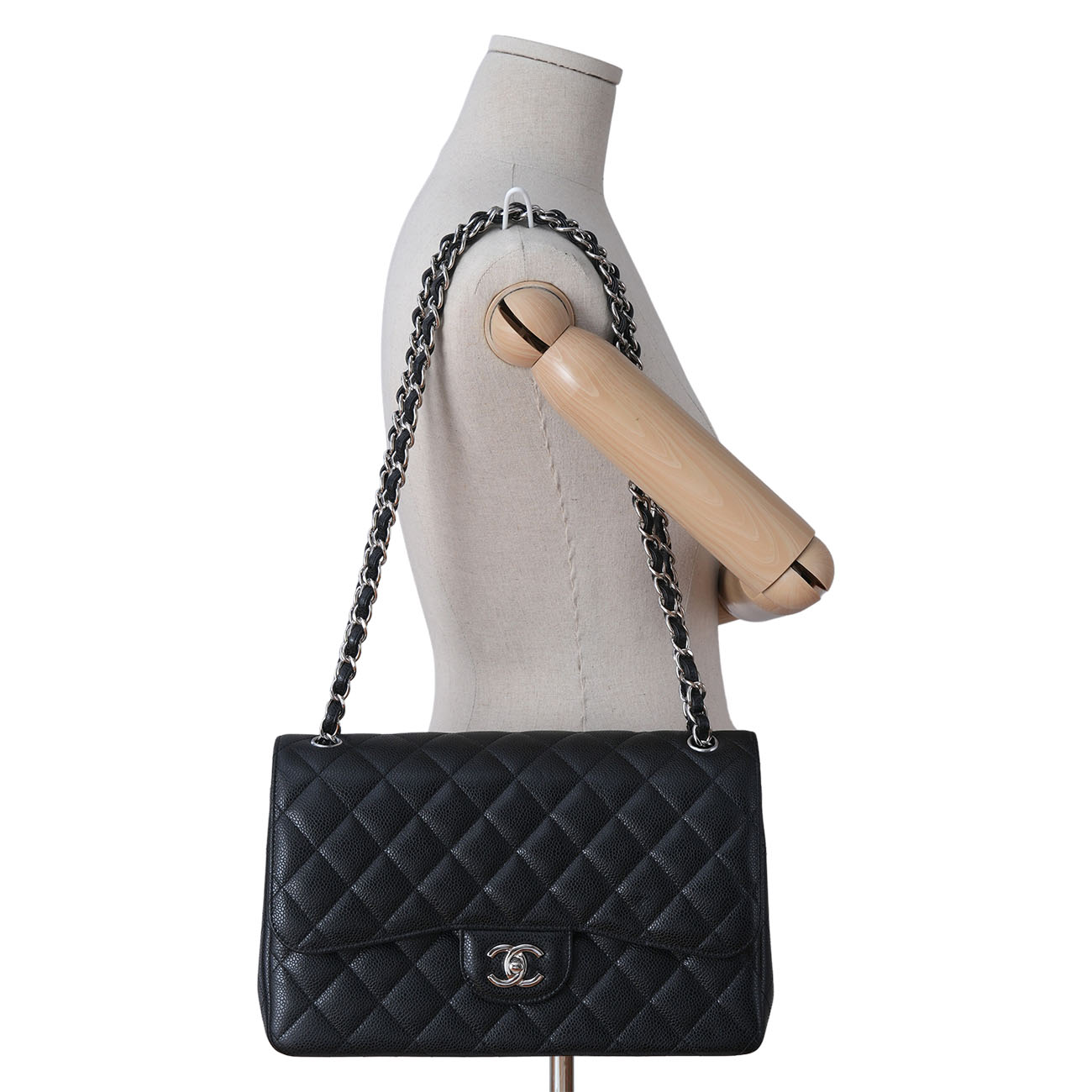 CHANEL(USED)샤넬 캐비어 클래식 미듐 플랩백