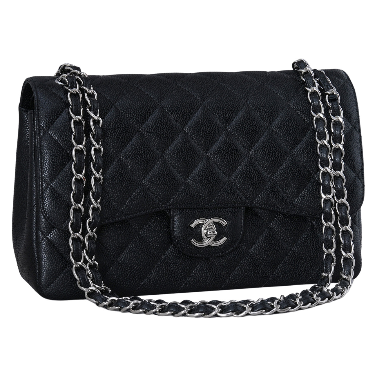 CHANEL(USED)샤넬 캐비어 클래식 미듐 플랩백