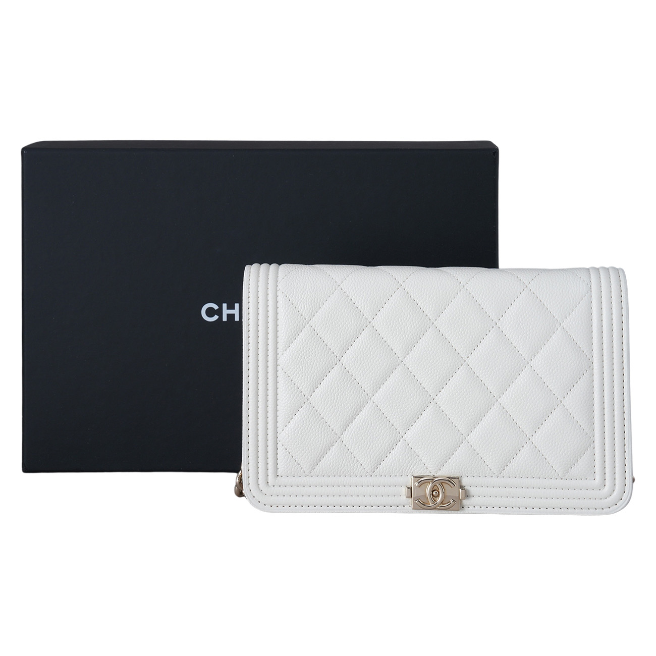 CHANEL(USED)샤넬 캐비어 보이샤넬 WOC