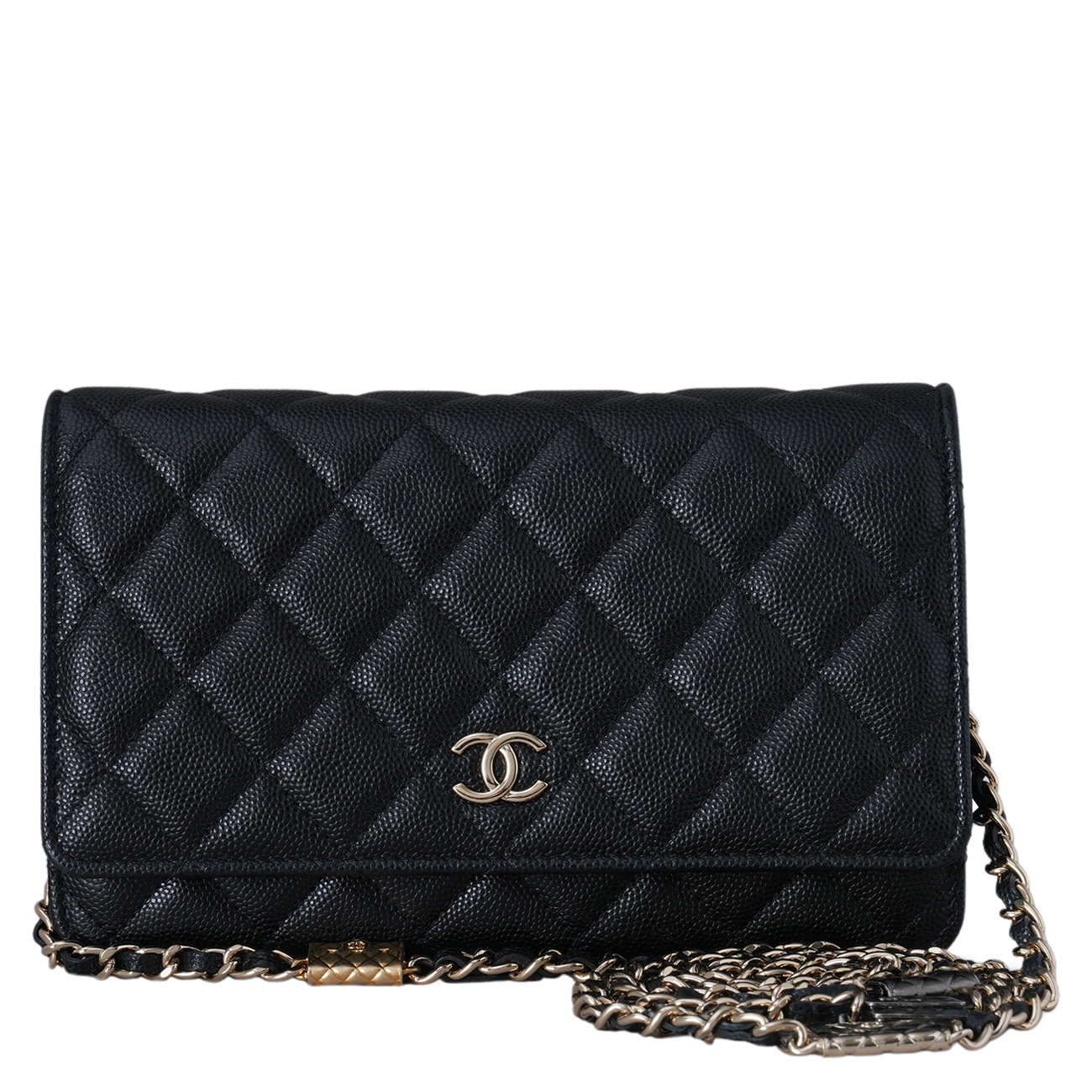 CHANEL(USED)샤넬 AP2400 캐비어 백 참 WOC