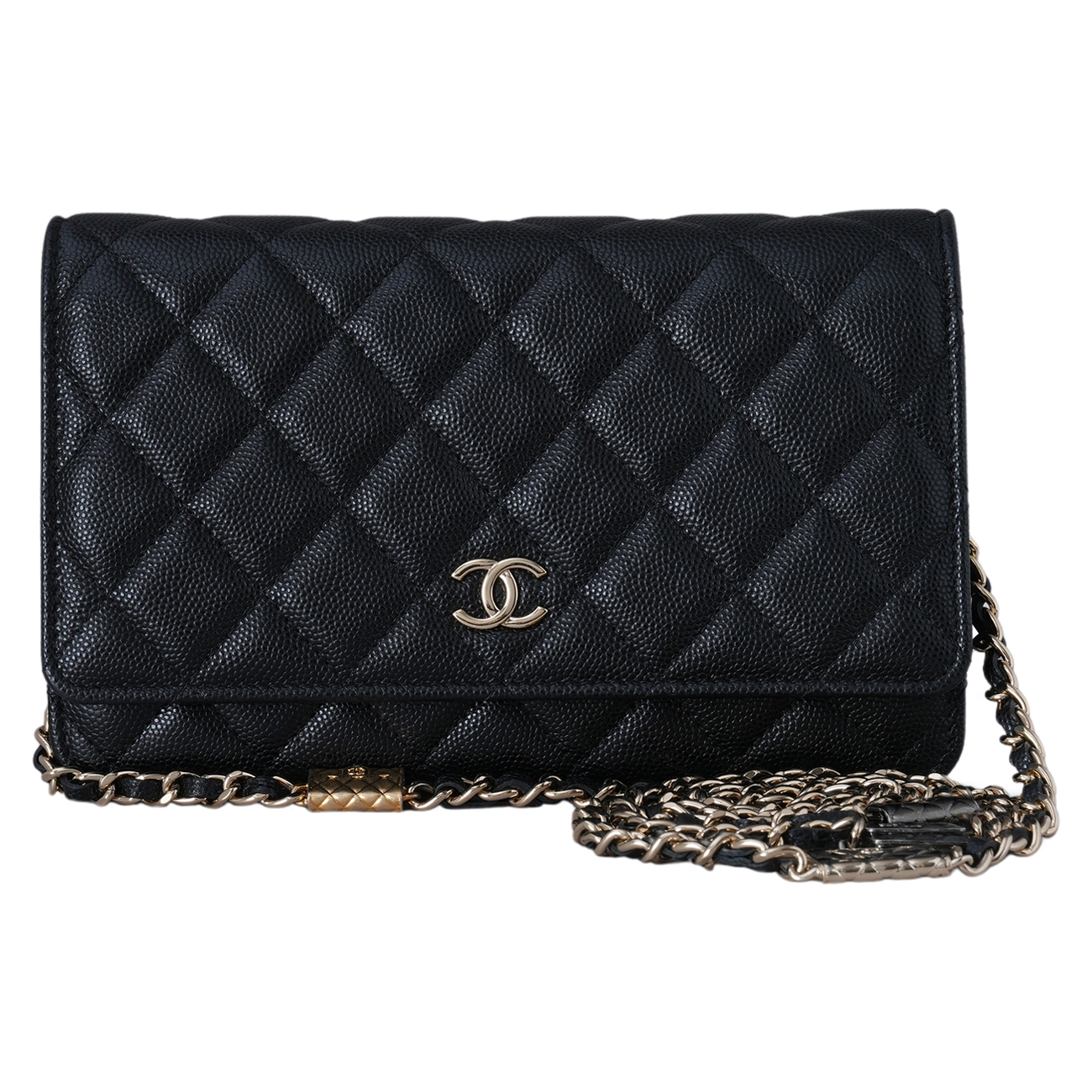 CHANEL(USED)샤넬 AP2400 캐비어 백 참 WOC