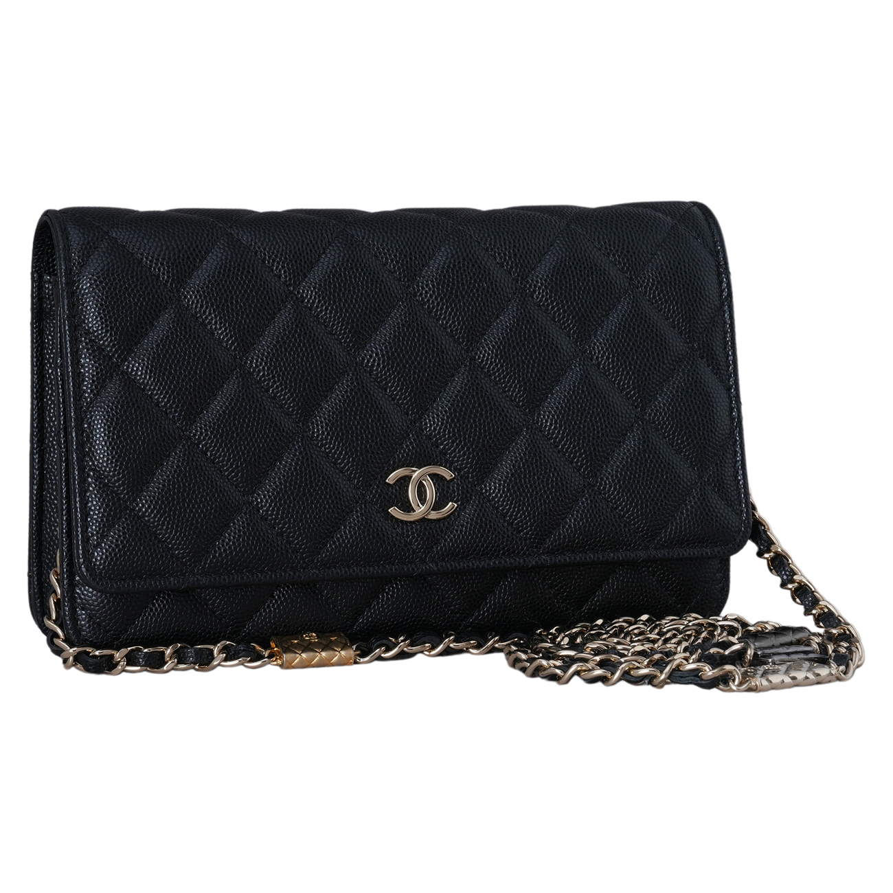 CHANEL(USED)샤넬 AP2400 캐비어 백 참 WOC