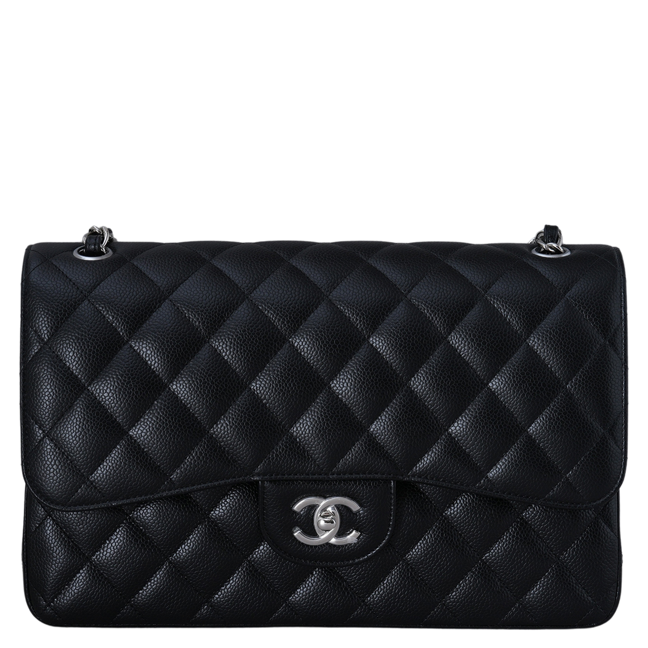CHANEL(USED)샤넬 A58600 캐비어 클래식 라지 플랩백