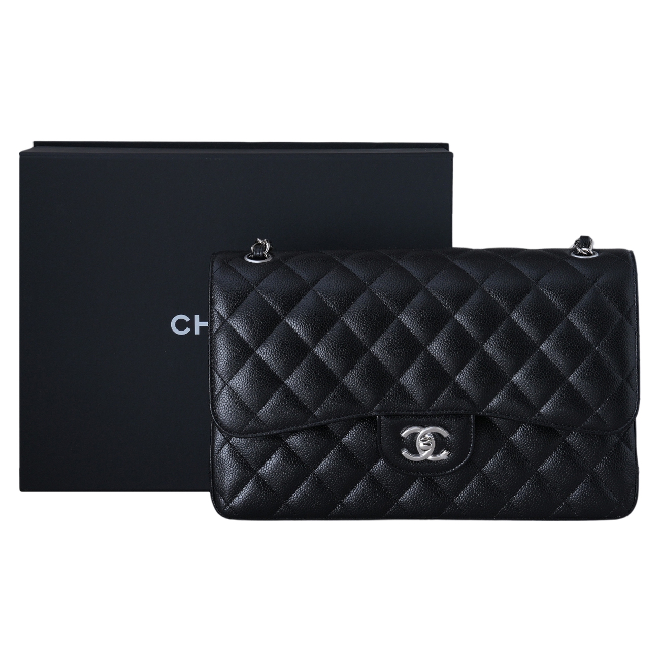 CHANEL(USED)샤넬 A58600 캐비어 클래식 라지 플랩백