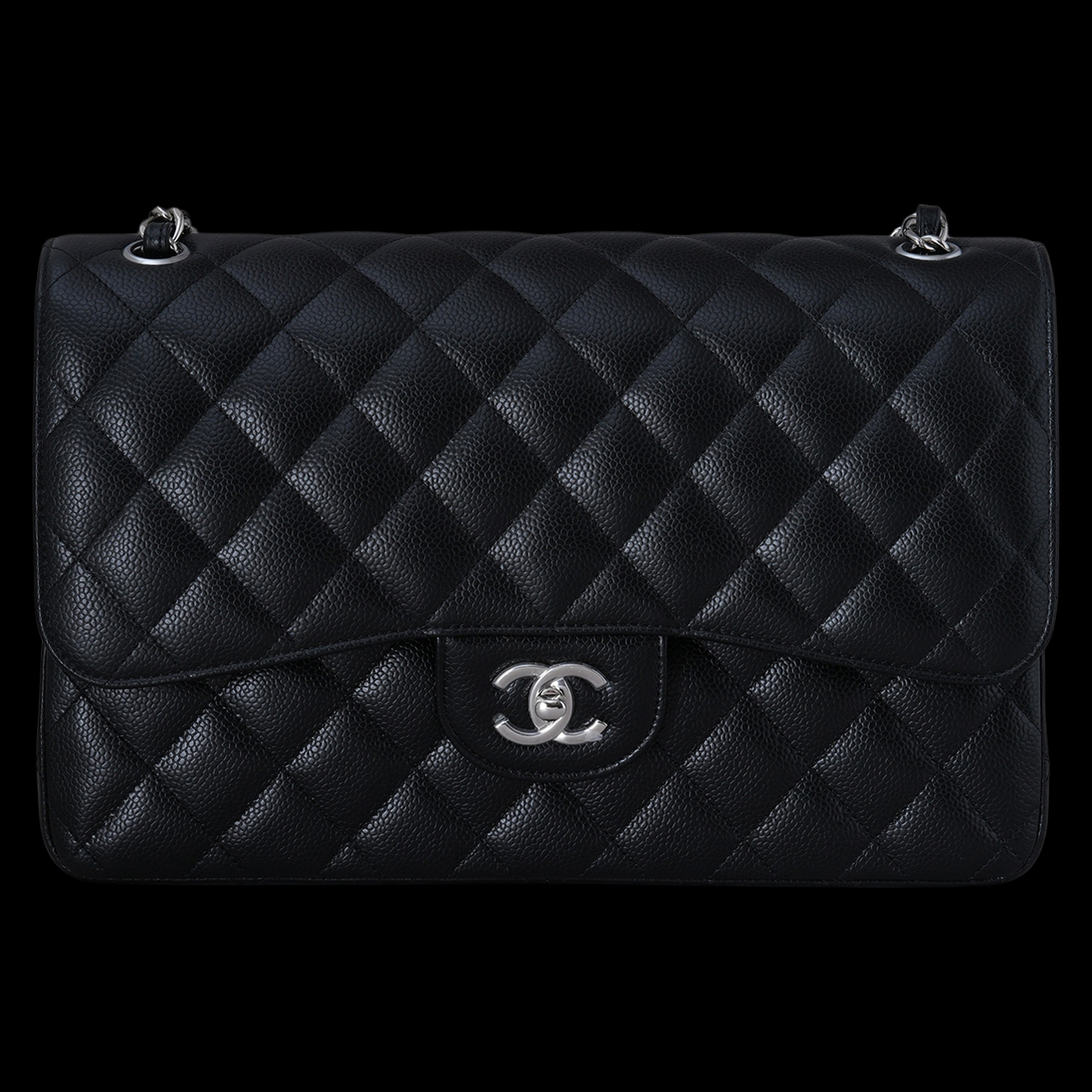 CHANEL(USED)샤넬 A58600 캐비어 클래식 라지 플랩백