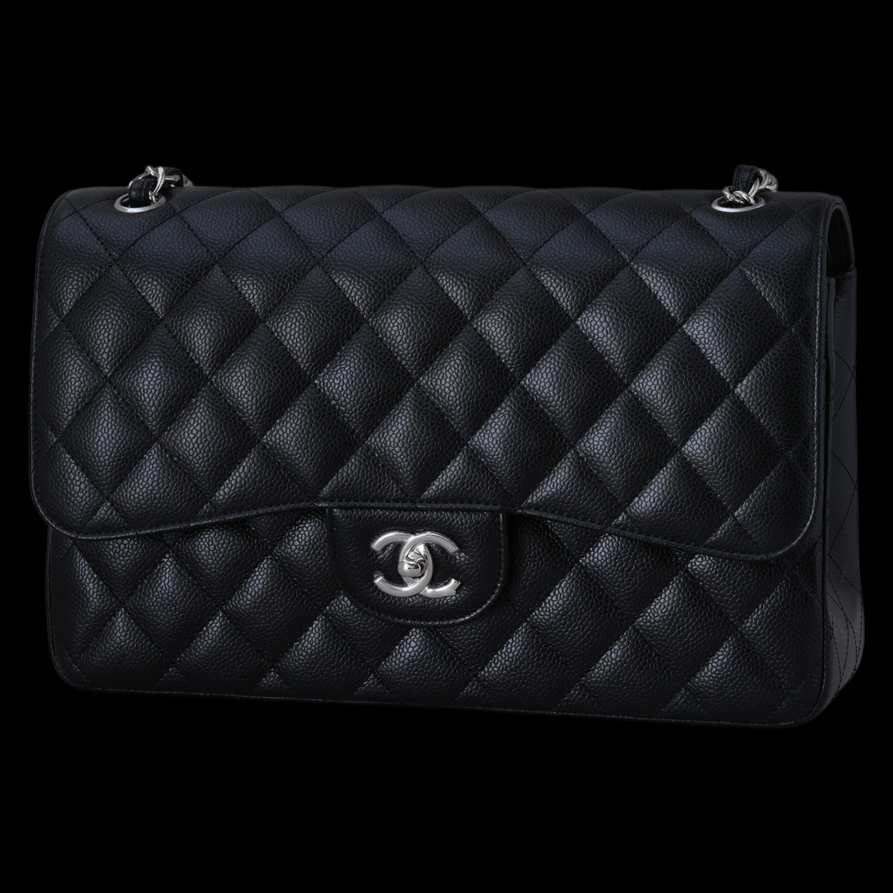 CHANEL(USED)샤넬 A58600 캐비어 클래식 라지 플랩백