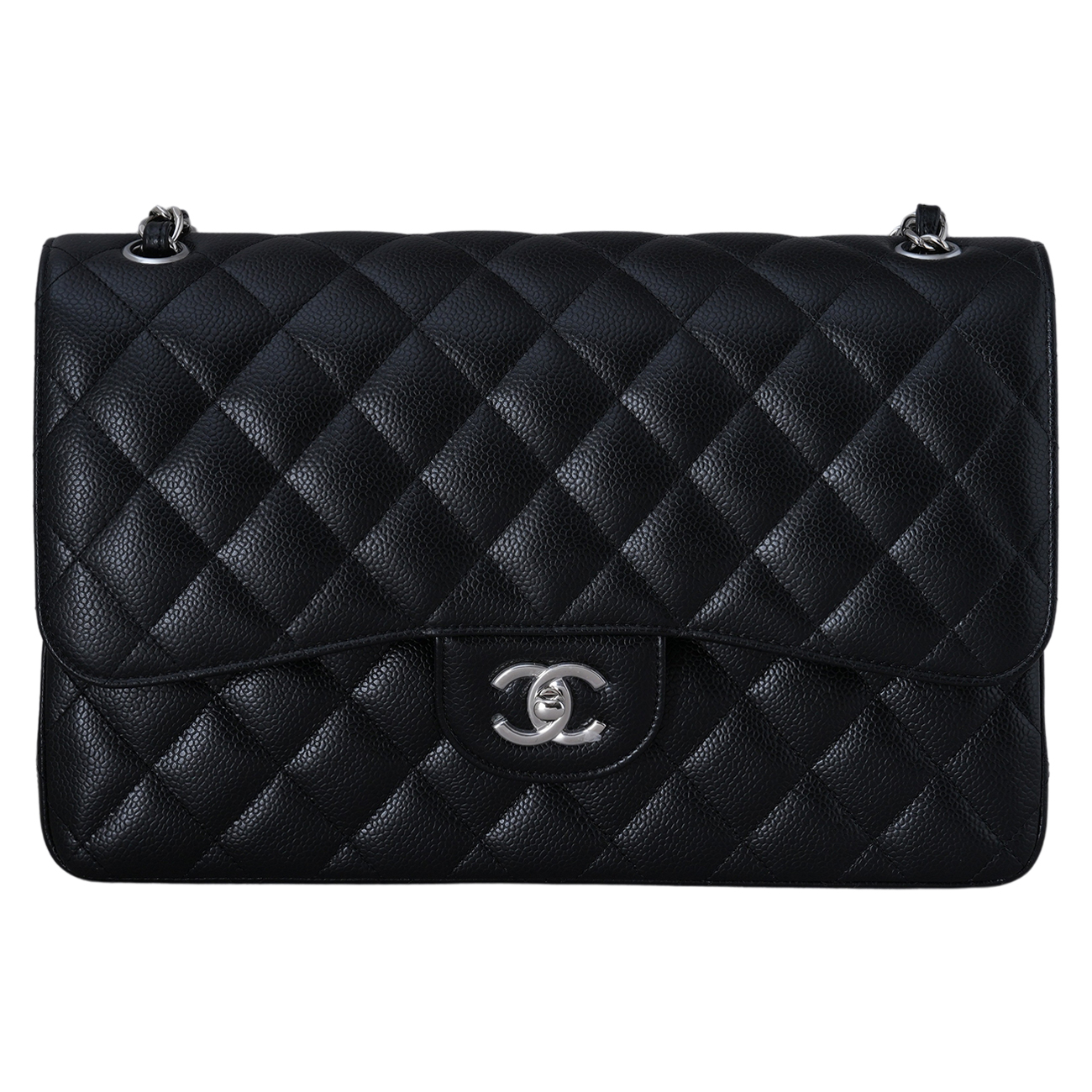 CHANEL(USED)샤넬 A58600 캐비어 클래식 라지 플랩백