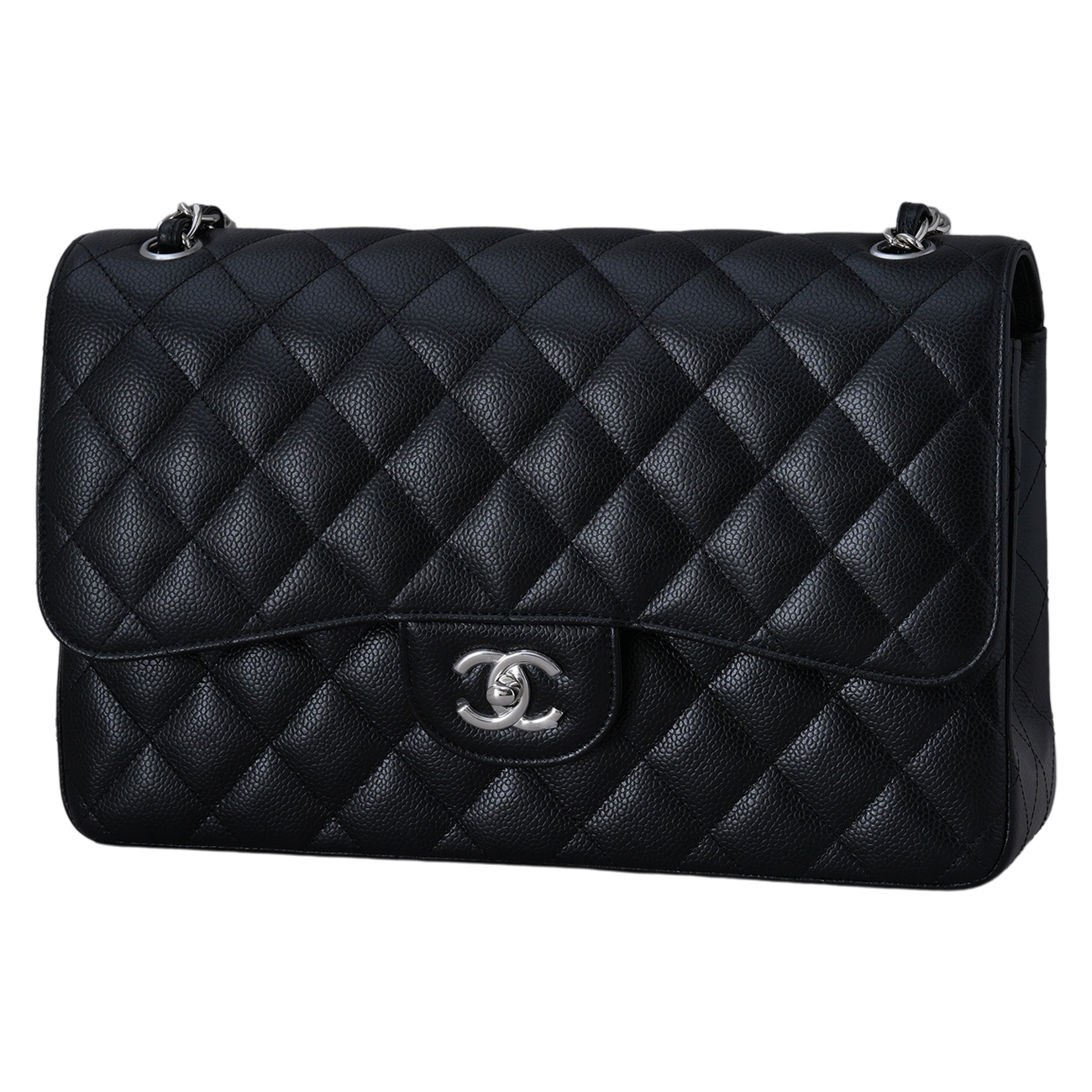 CHANEL(USED)샤넬 A58600 캐비어 클래식 라지 플랩백